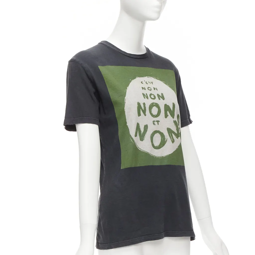 Dior Gothic Linen T-Shirt Black Cotton Fair - Inside View