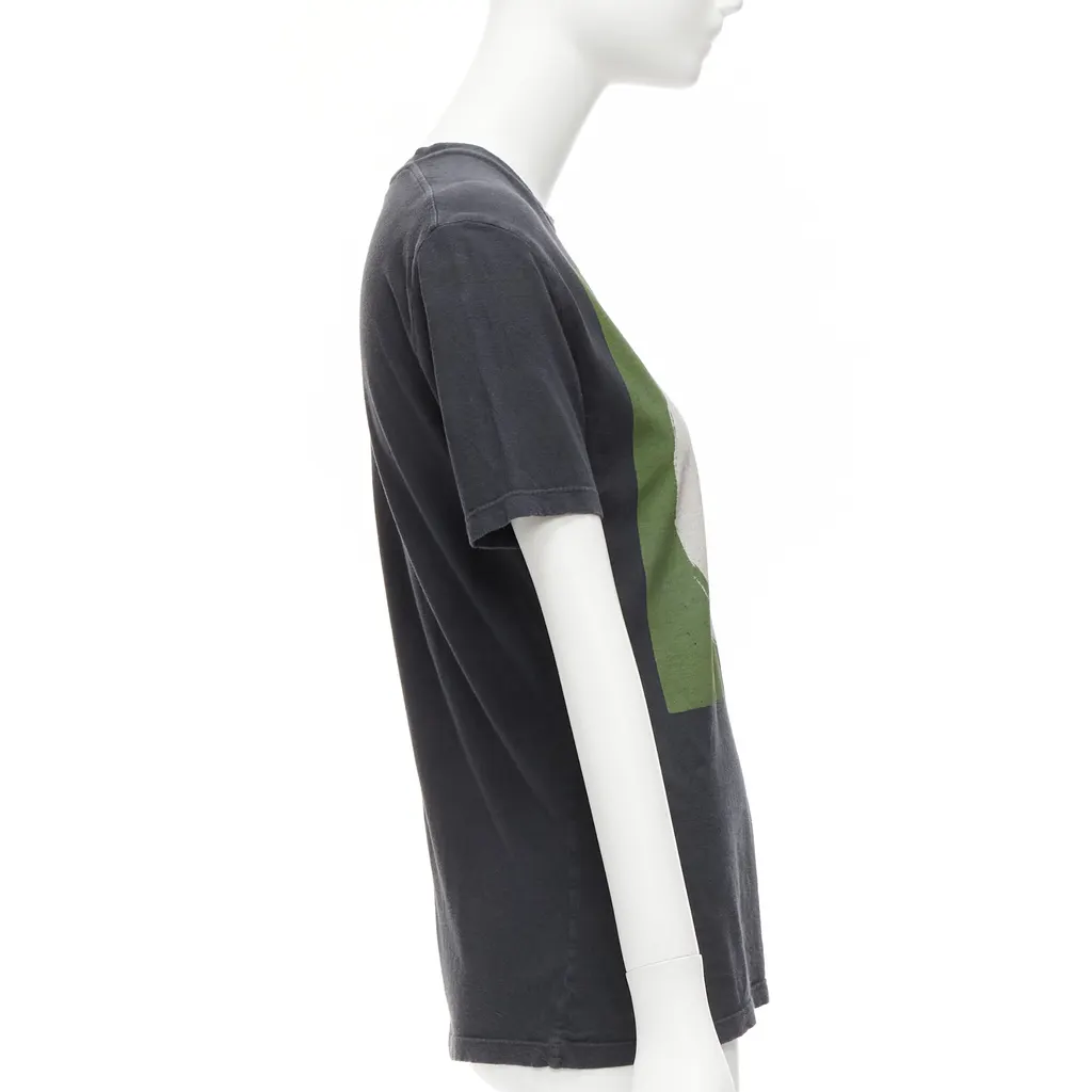 Dior Gothic Linen T-Shirt Black Cotton Fair - Model View