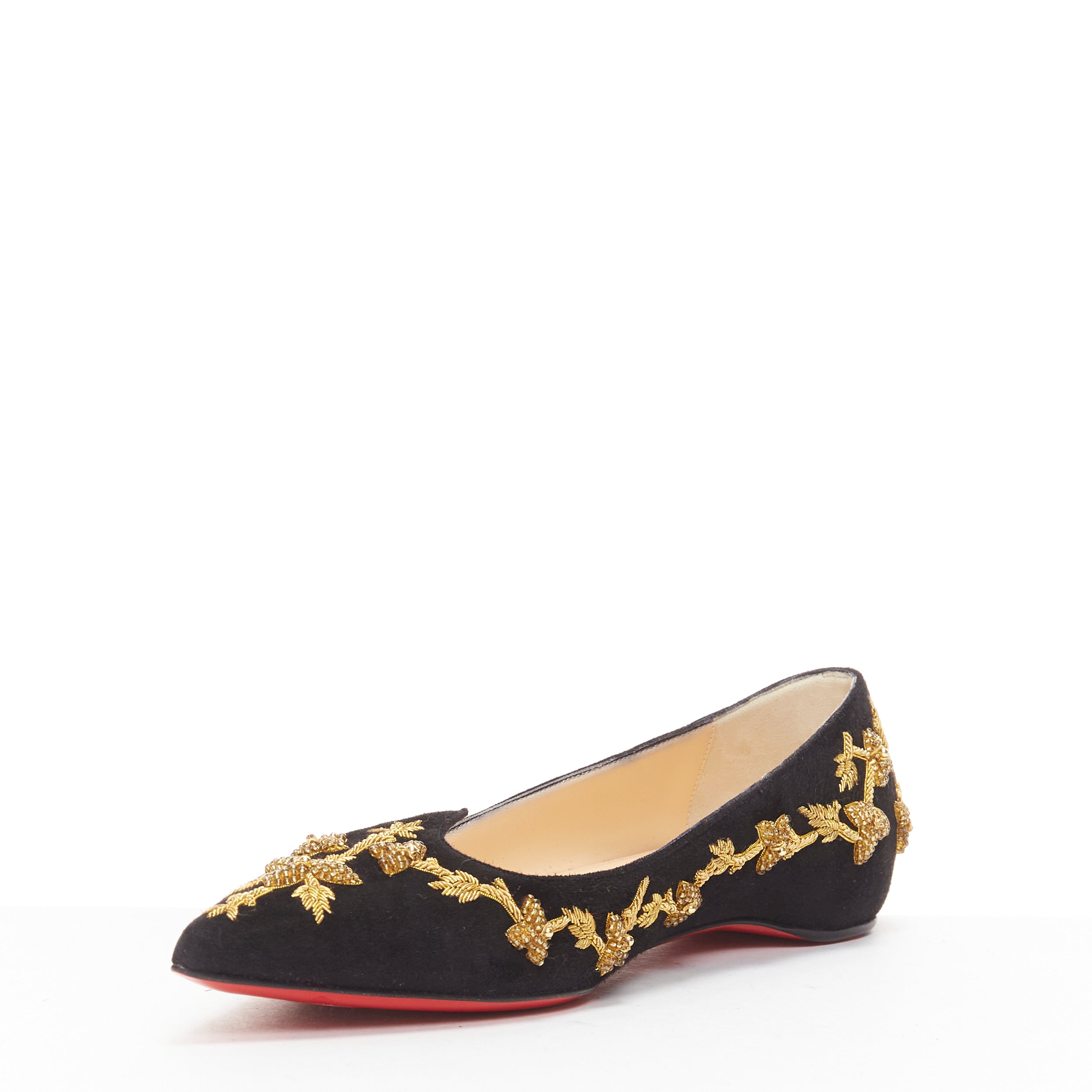 Christian Louboutin Patent Derby Flat Shoes - 4