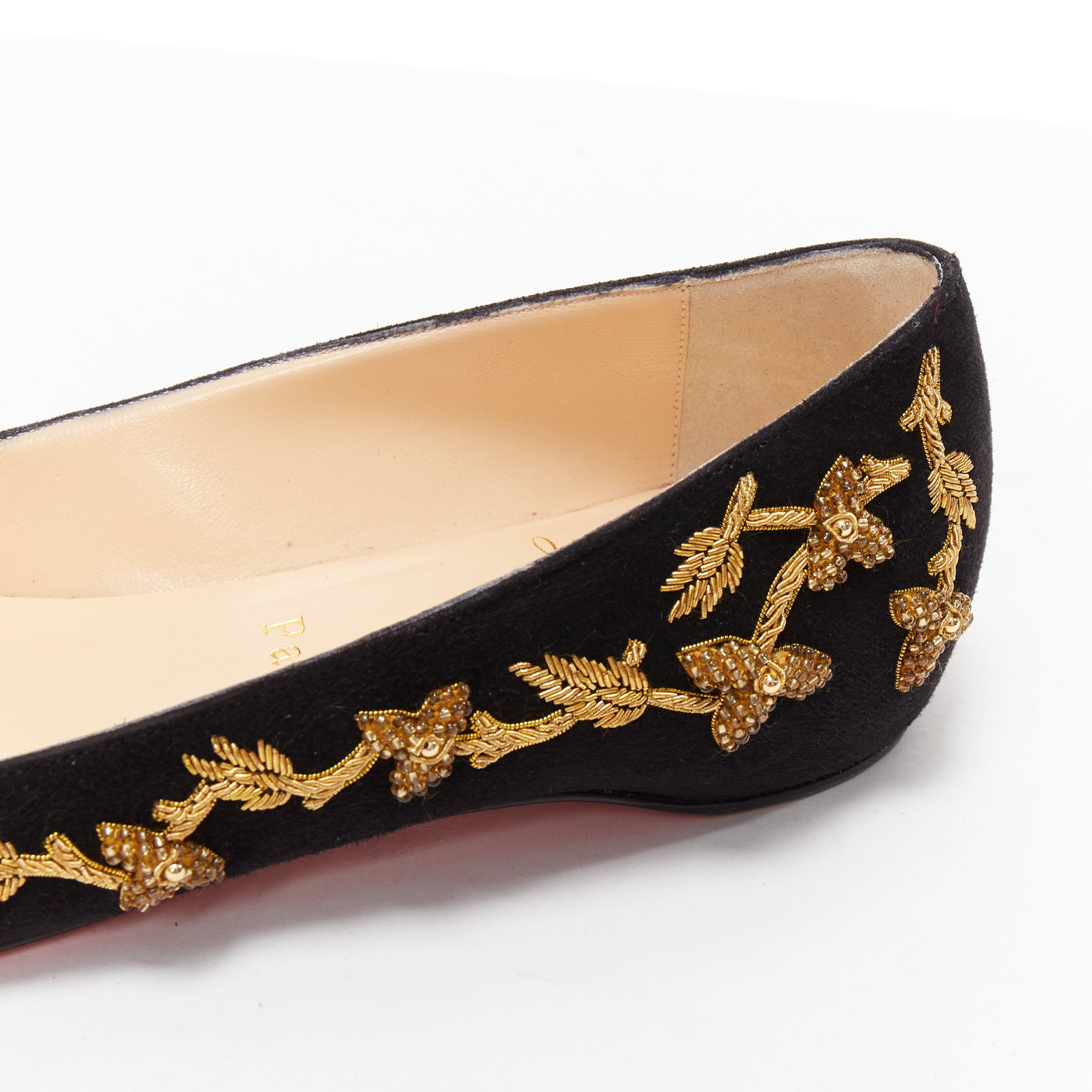 Christian Louboutin Patent Derby Flat Shoes - Image 10