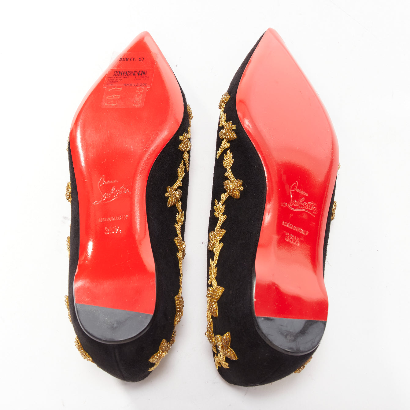 Christian Louboutin Patent Derby Flat Shoes - Image 13