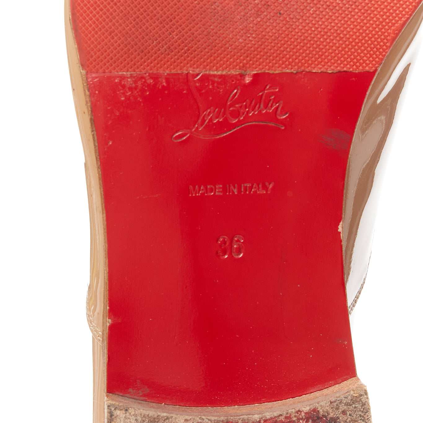 Christian Louboutin Sequin Satin Ballerina Flats - Image 10