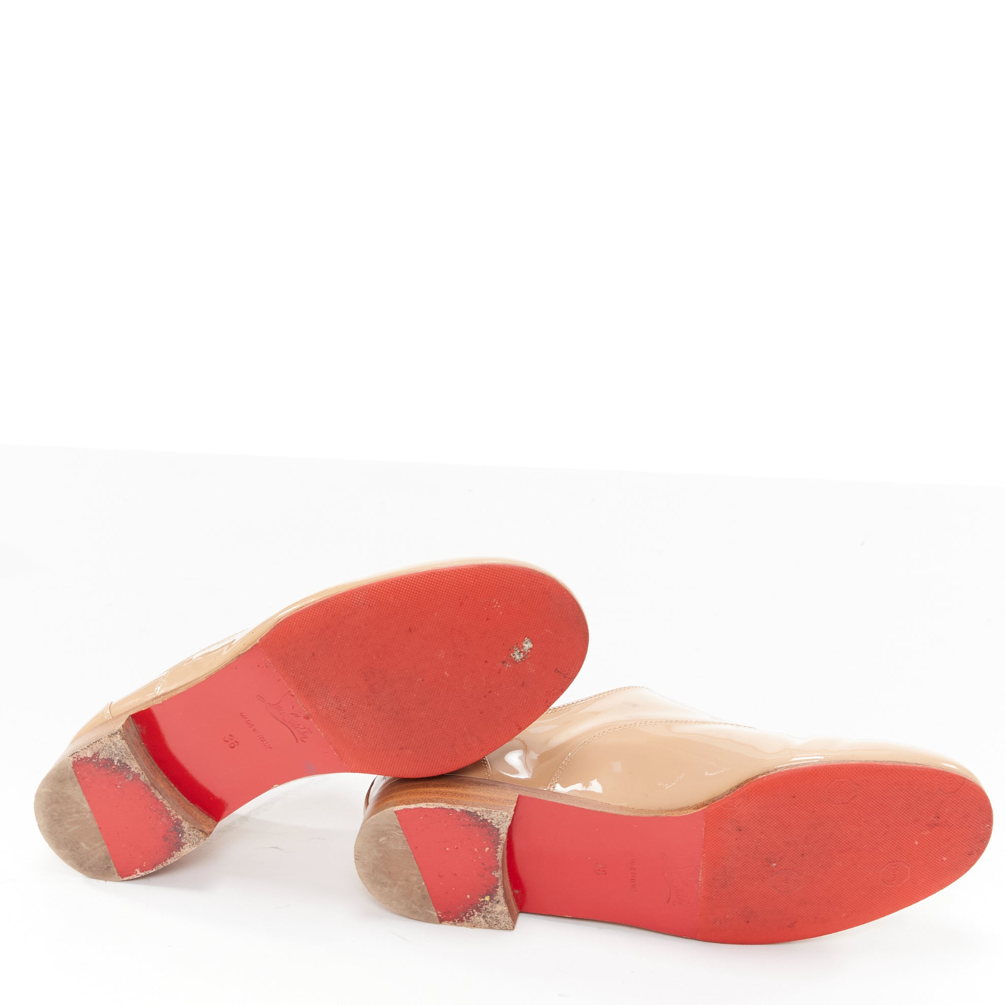 Christian Louboutin Sequin Satin Ballerina Flats - Image 11
