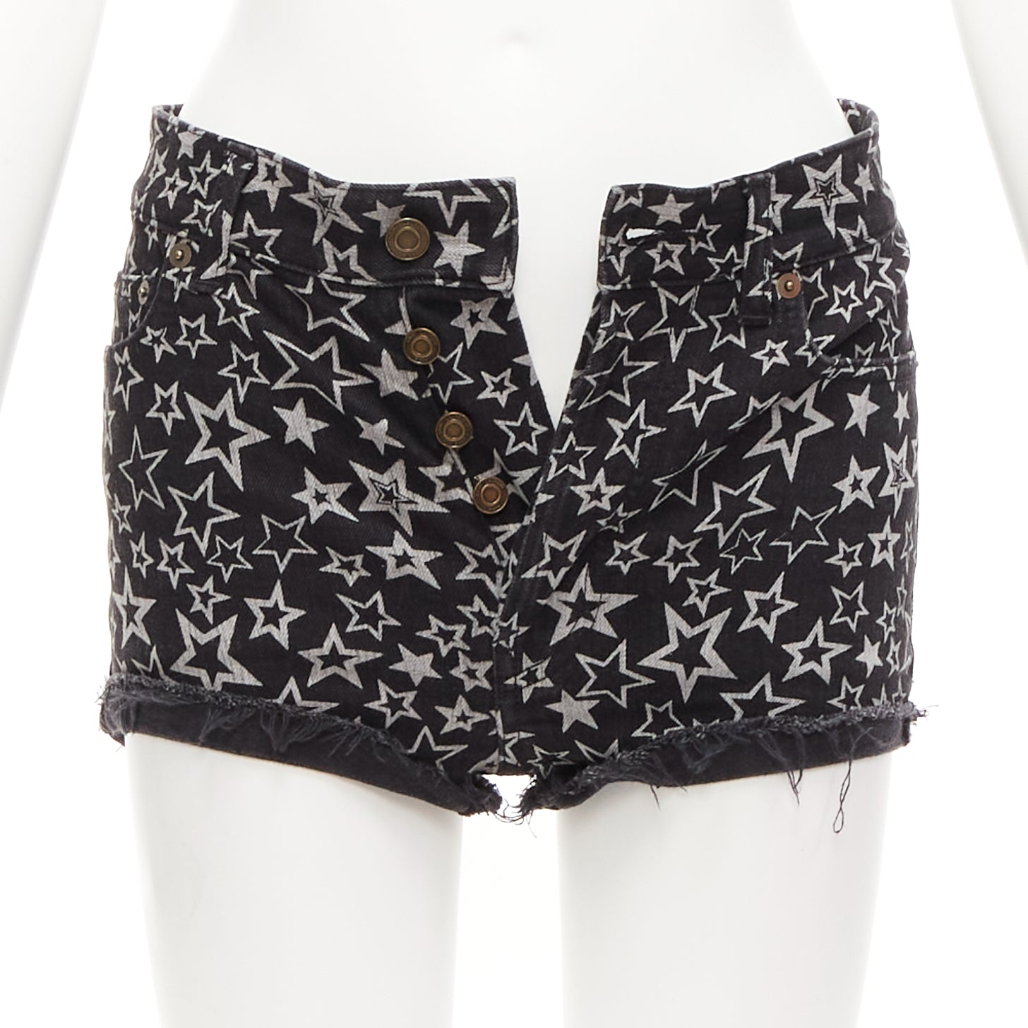 Saint Laurent Star Print Shorts