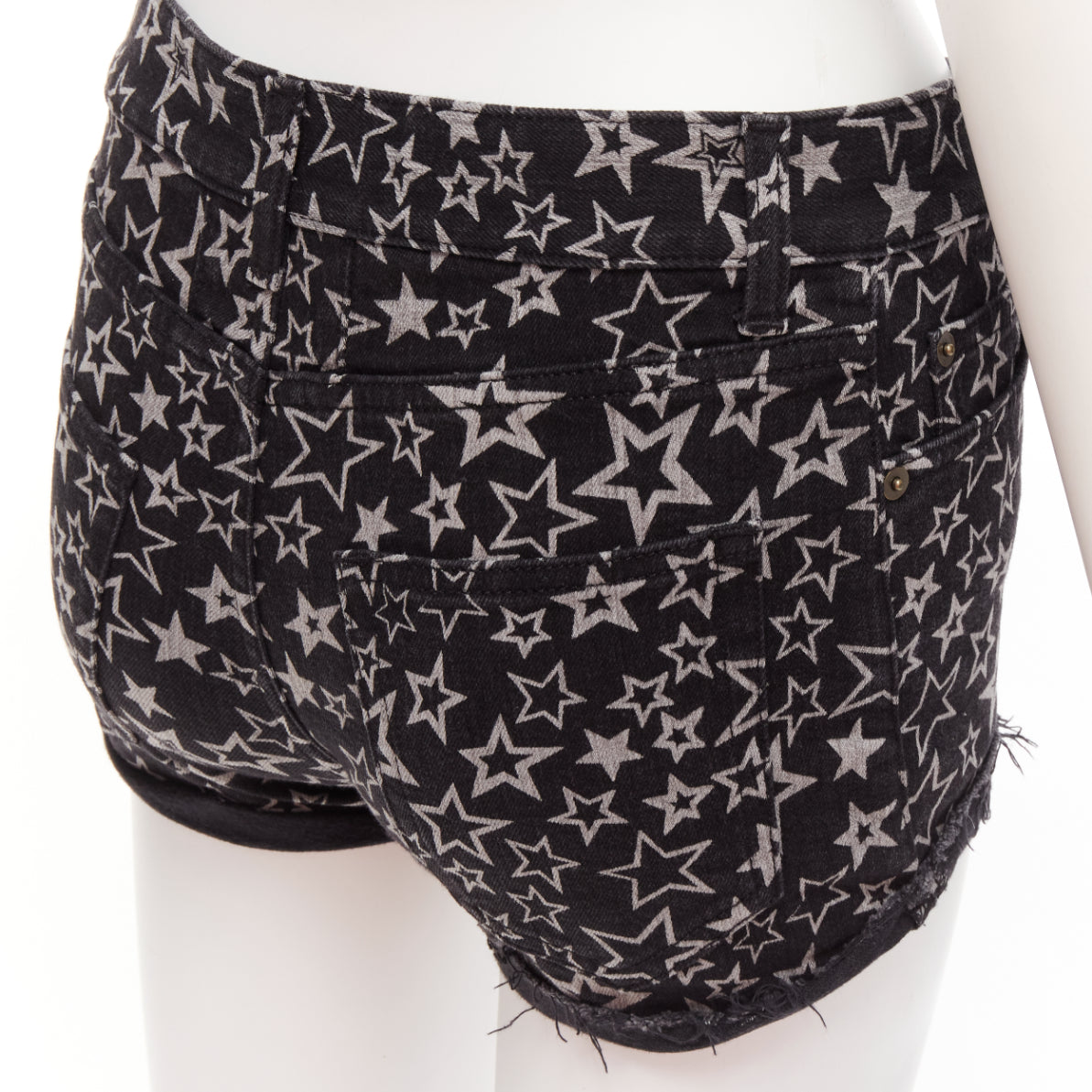 Saint Laurent Star Print Shorts - Back view