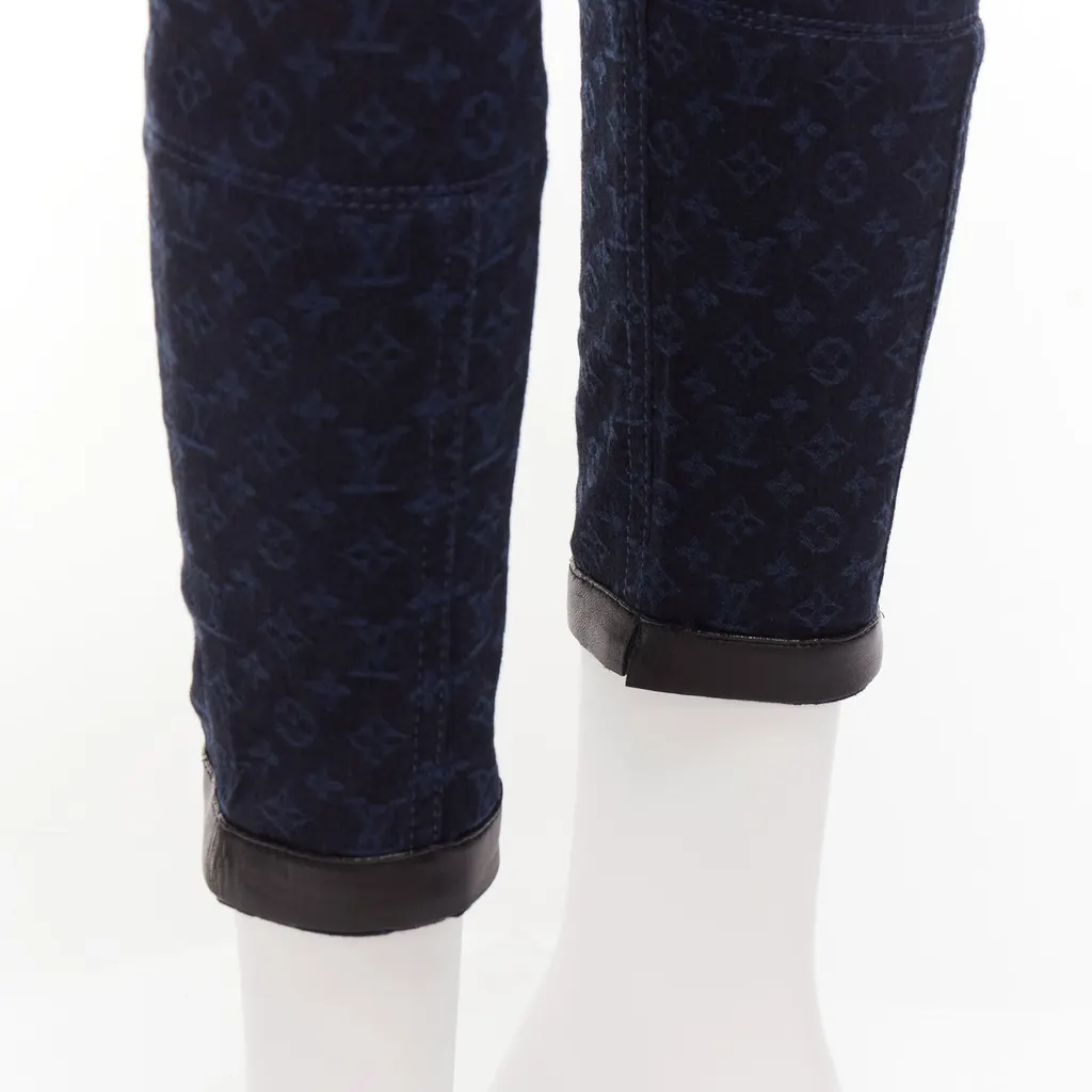 Louis Vuitton LV Trim Skinny Jeans Blue Cotton Very good - Back View