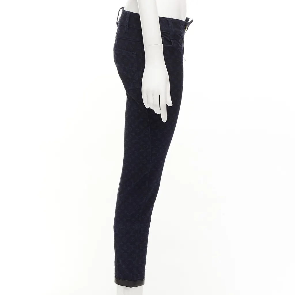 Louis Vuitton LV Trim Skinny Jeans Blue Cotton Very good - Model View