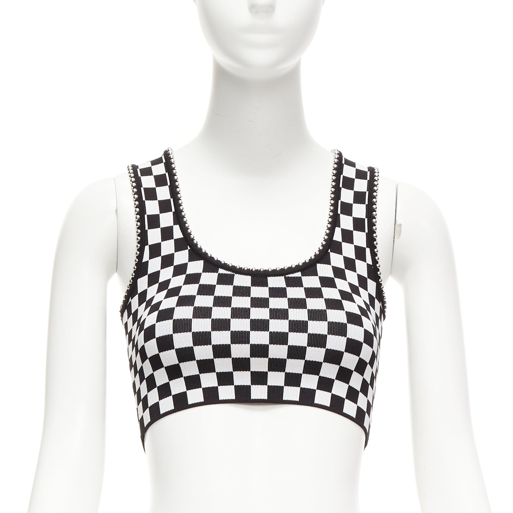 Alexander Wang Checker Studded Bra