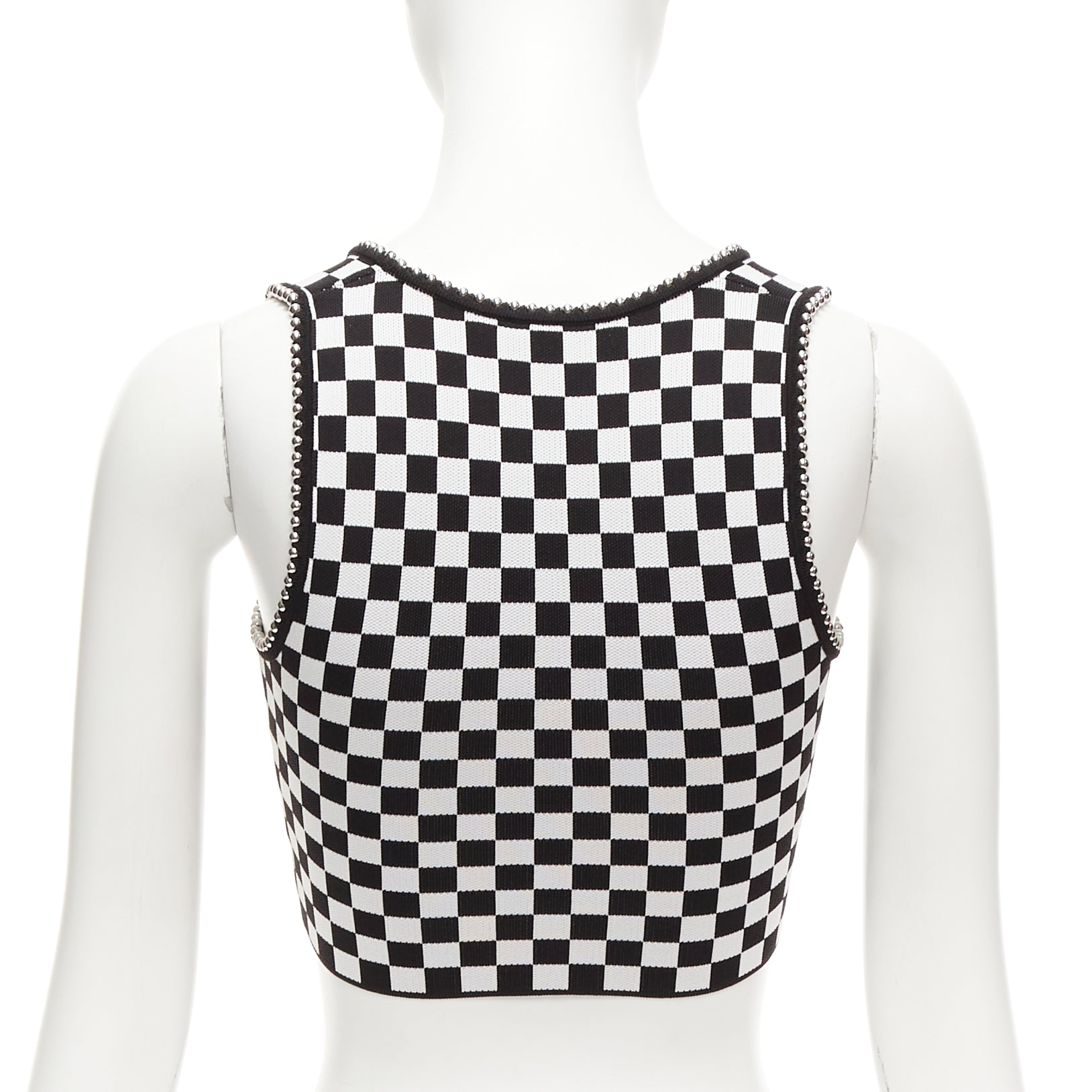 Alexander Wang Checker Studded Bra - Side view