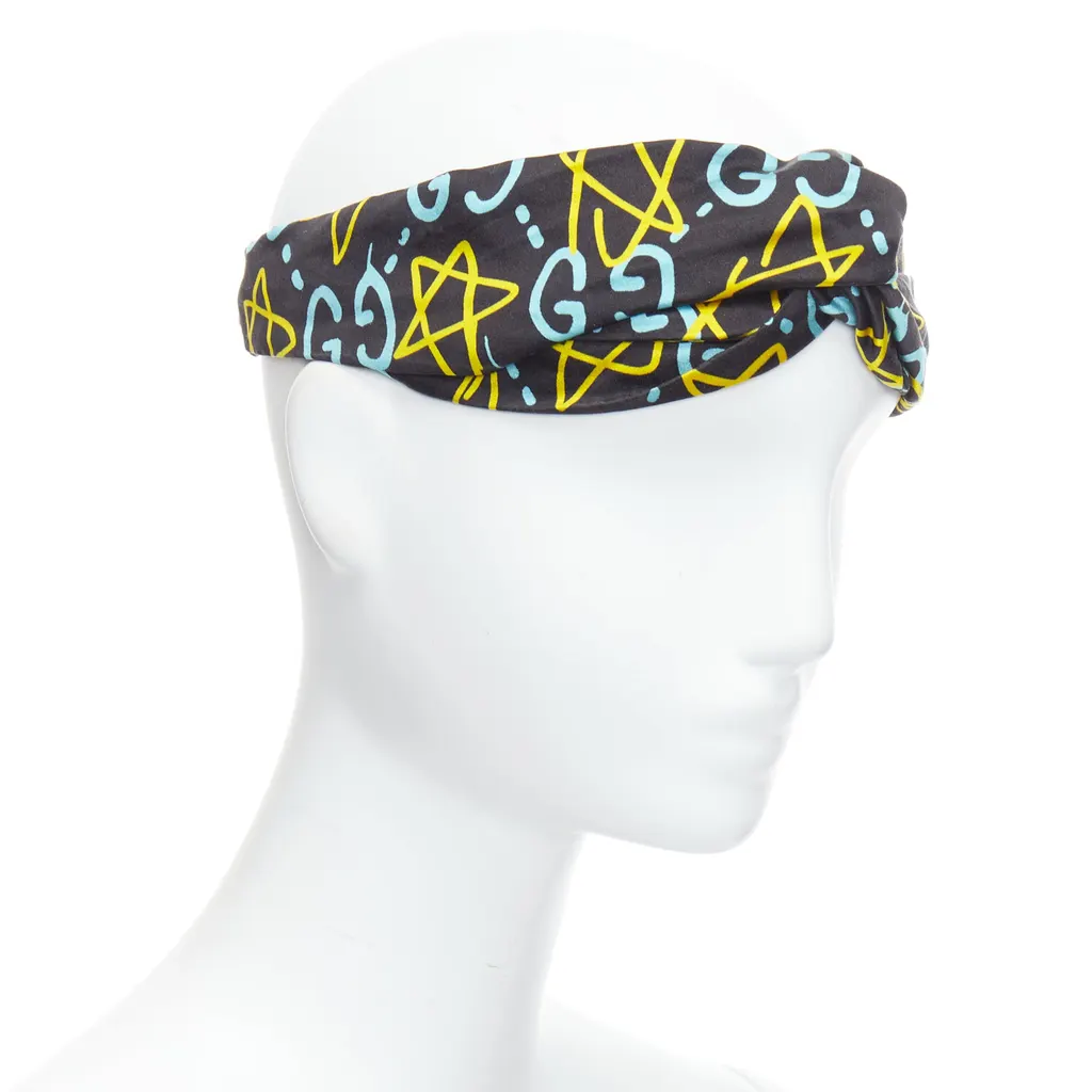 Gucci Silk Twist Headband Black Good - Inside View