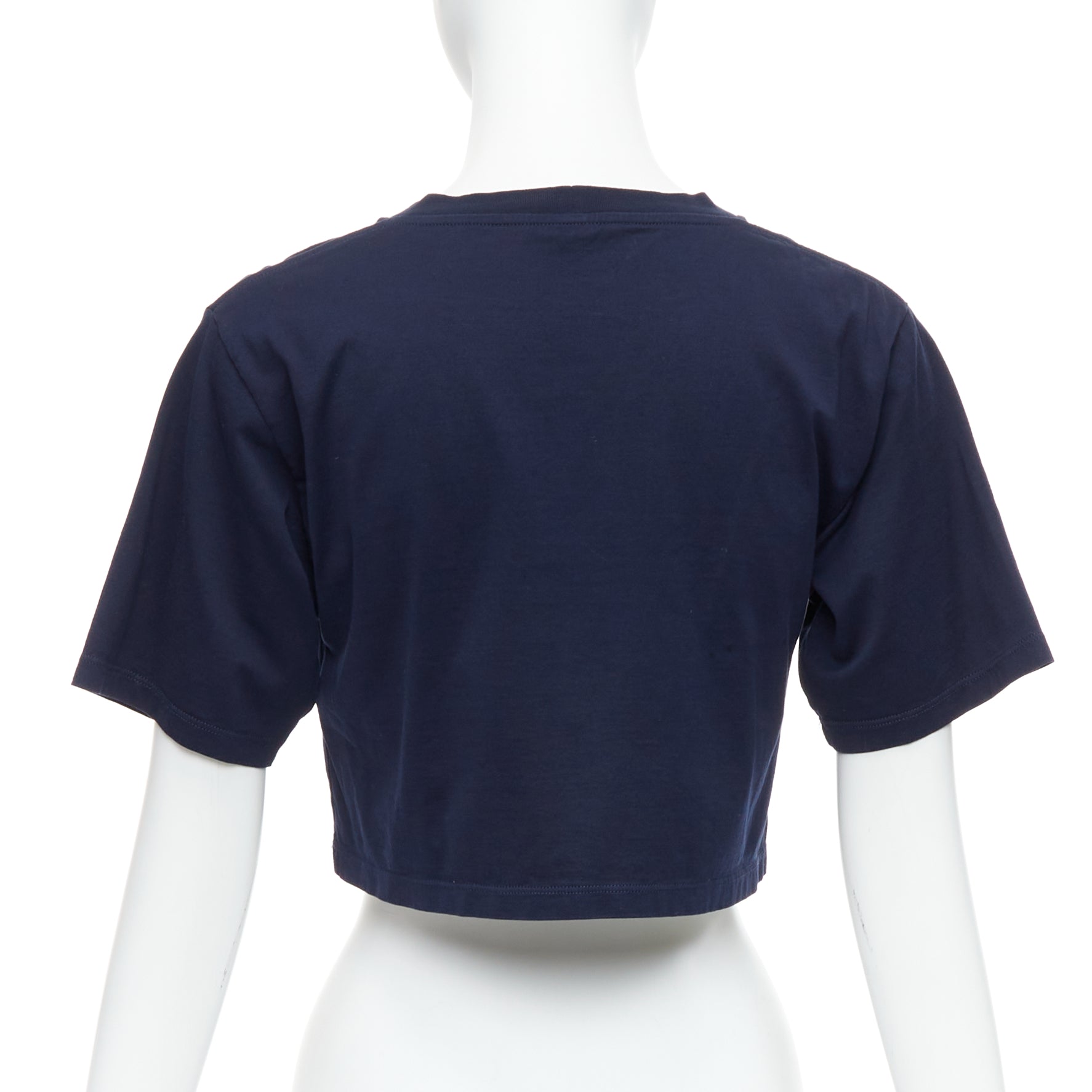 Celine Varsity Logo Crop Tee - Side view