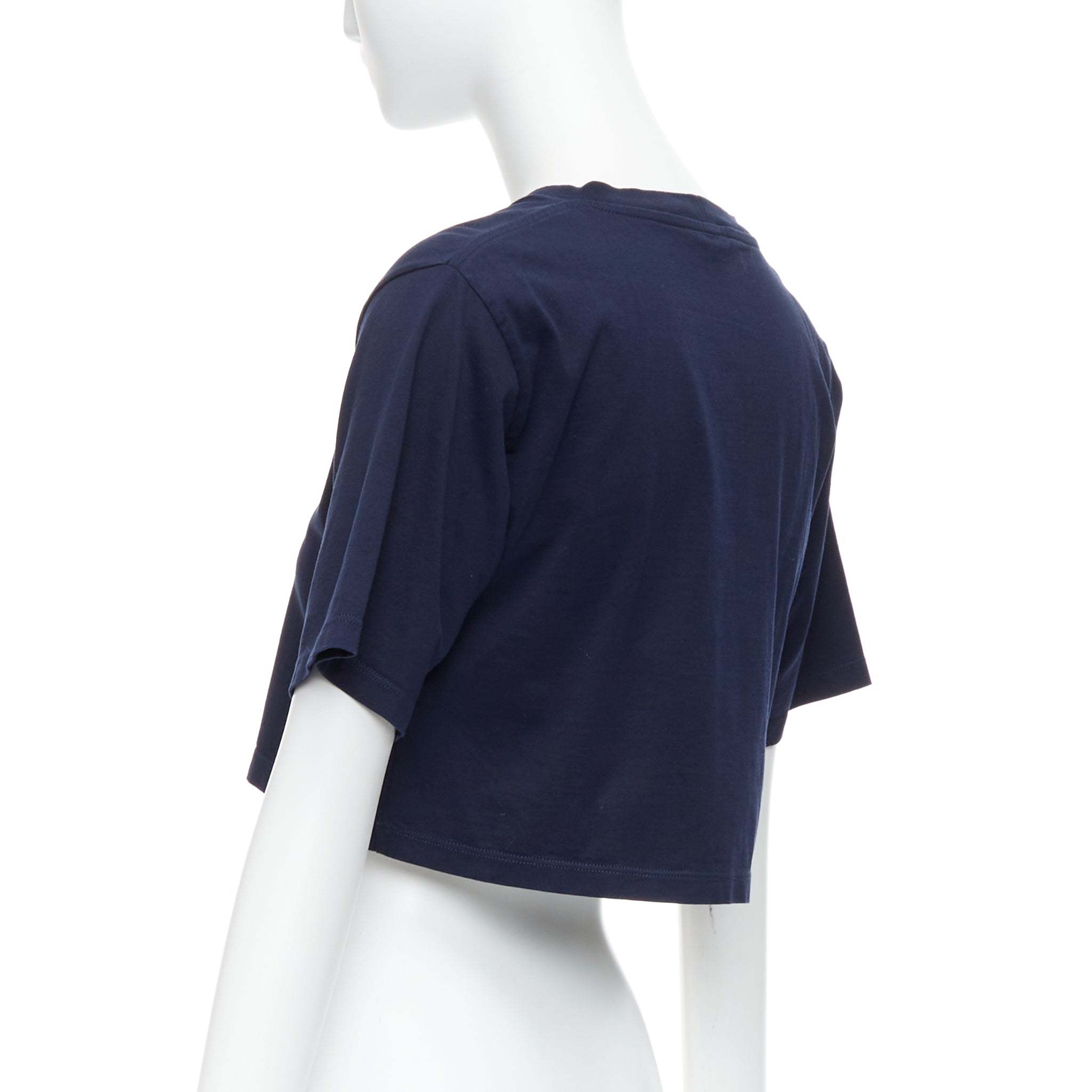 Celine Varsity Logo Crop Tee - Detail 1