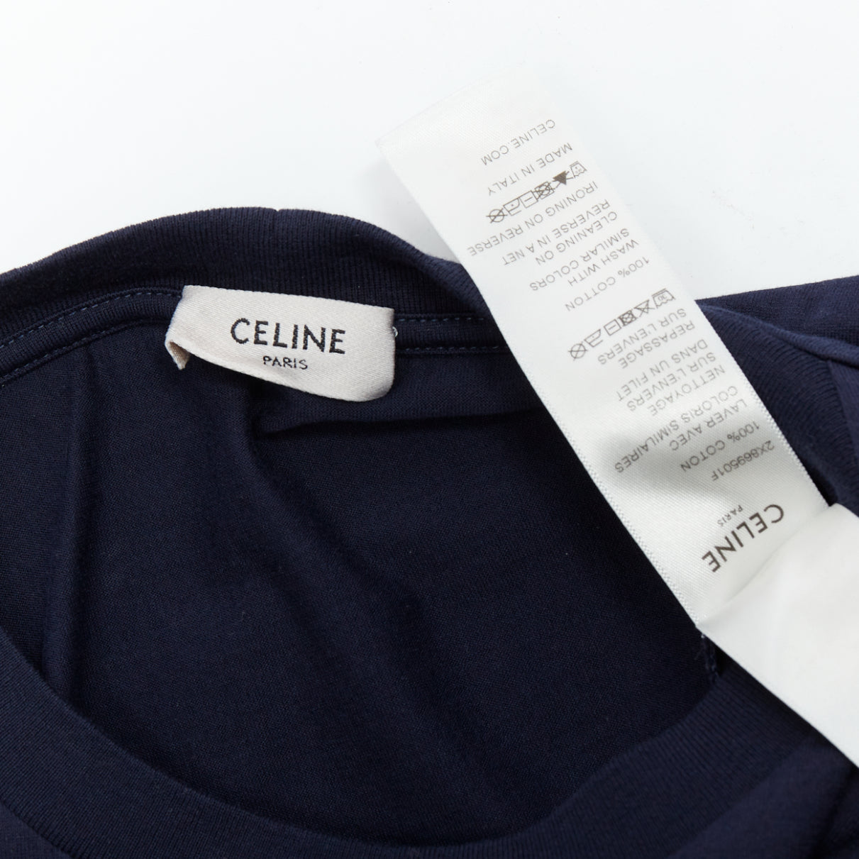Celine Varsity Logo Crop Tee - Image 10