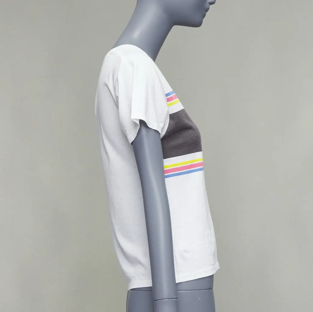 Saint Laurent Dino Print T-Shirt White Cotton Never worn - Model View