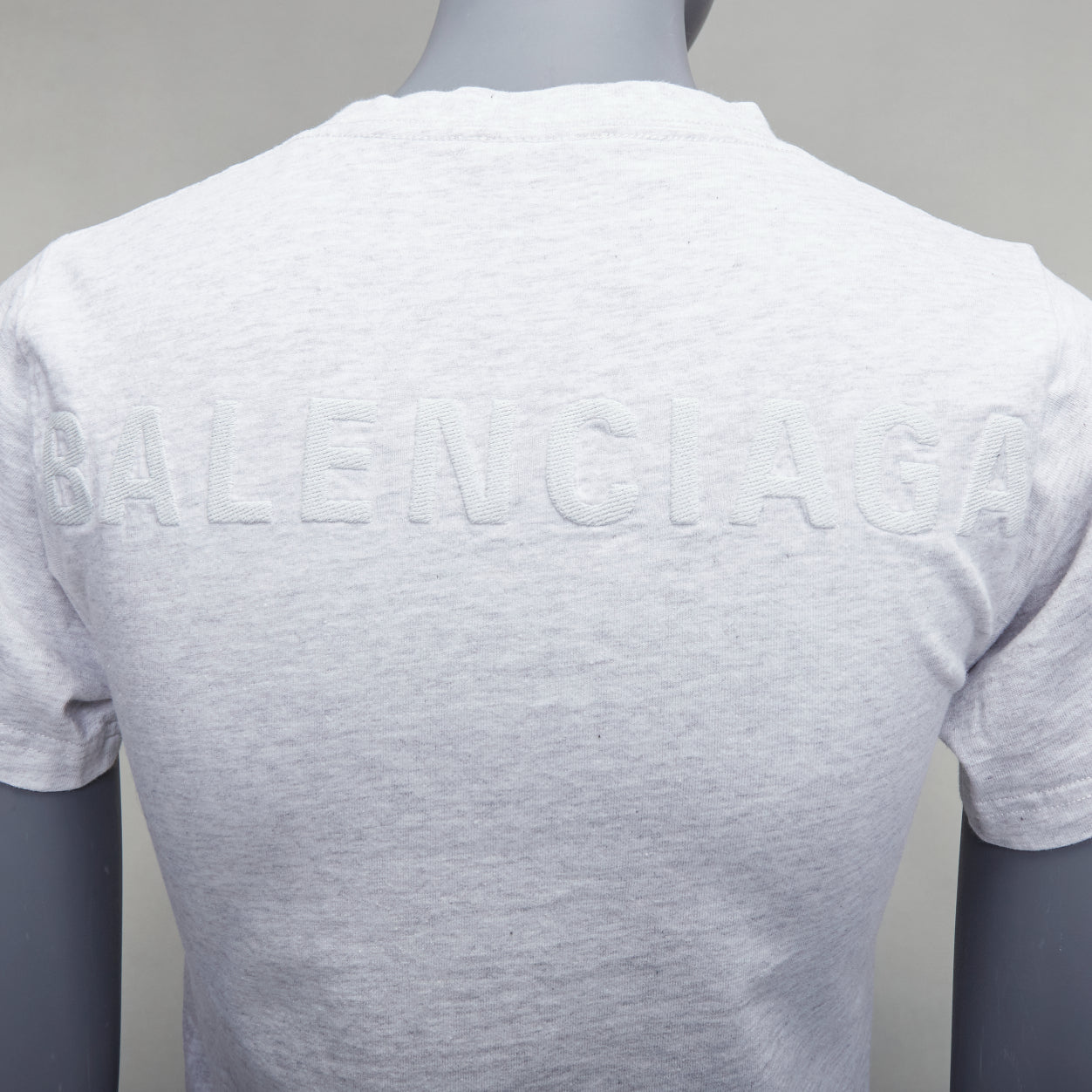 Balenciaga Logo Embroidery Tee - Back view