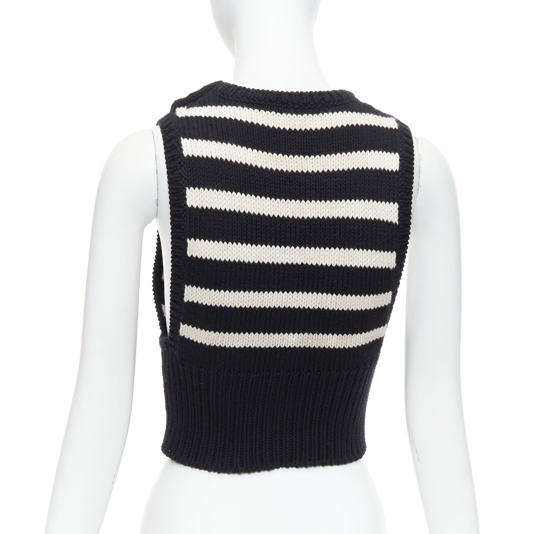 Dior Striped Button Vest - Side view