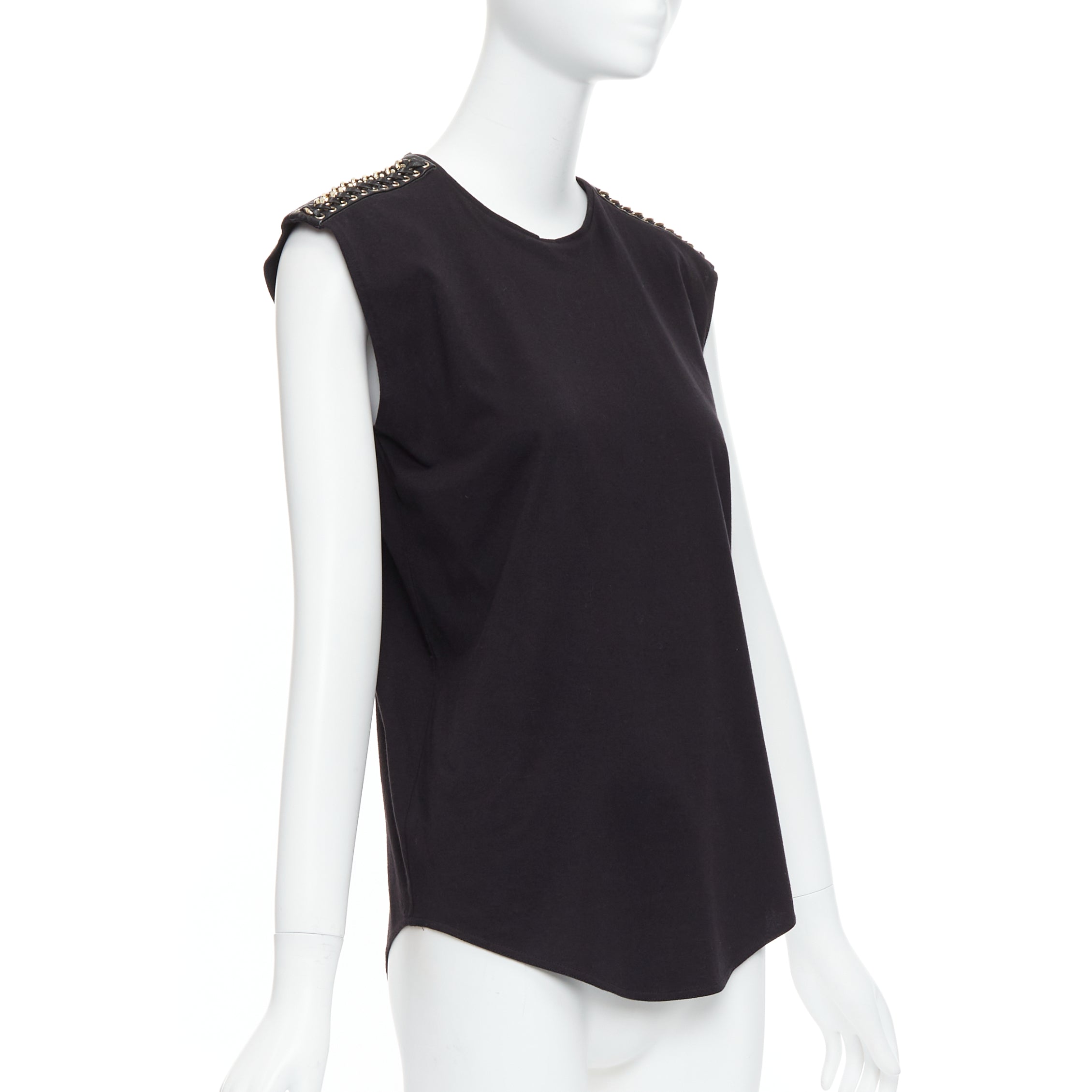 Balmain Chain Leather Tank - Image 6