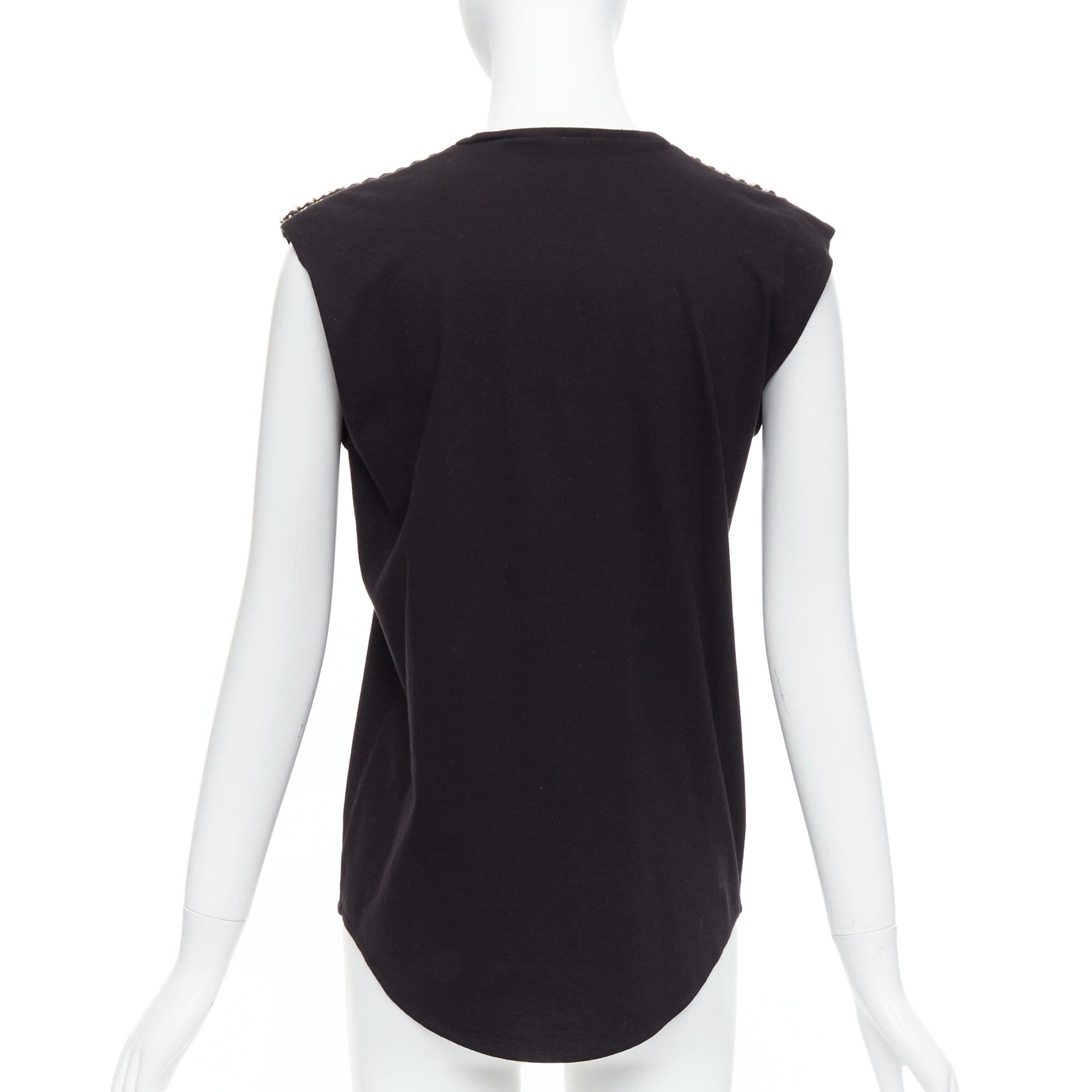 Balmain Chain Leather Tank - Side view