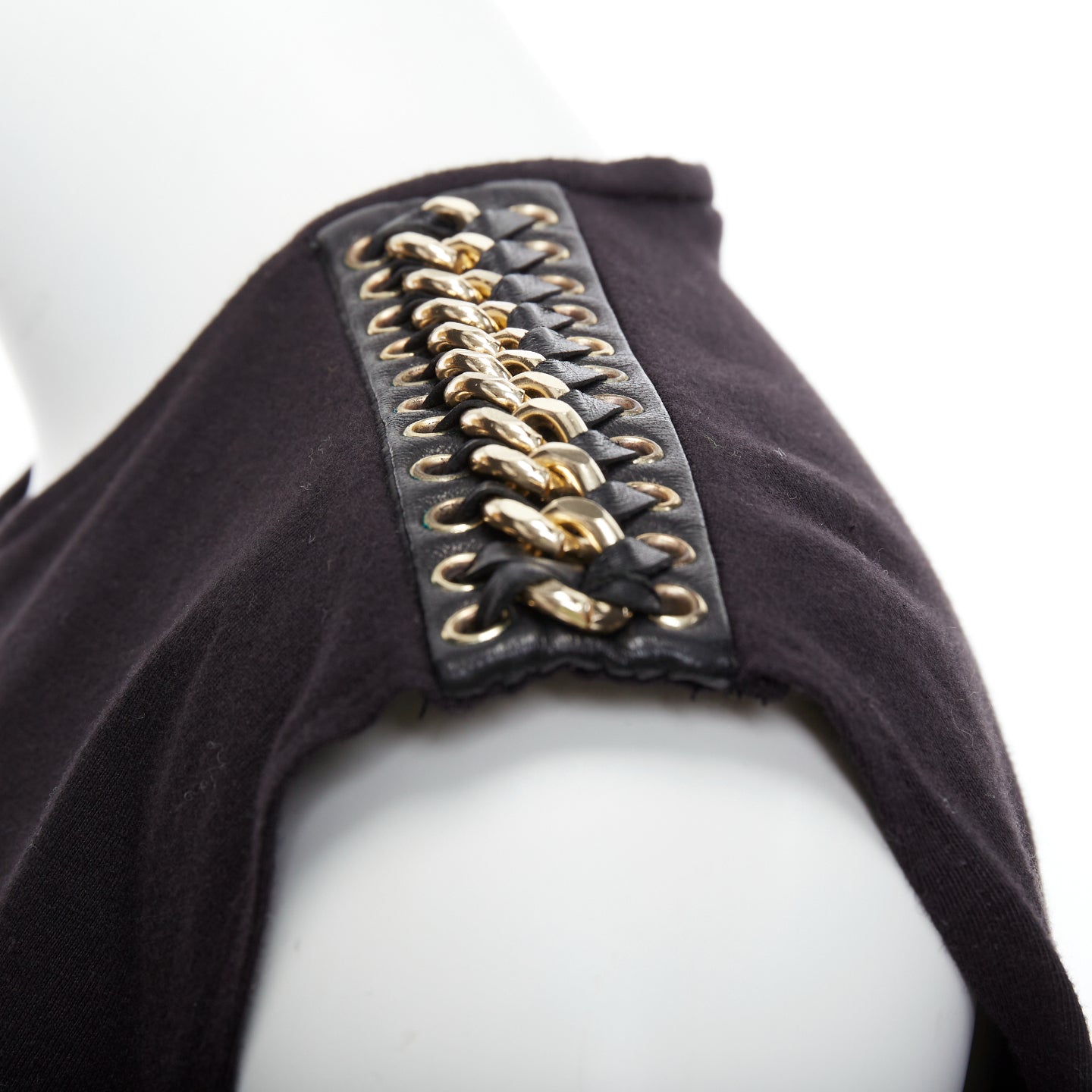 Balmain Chain Leather Tank - Detail 2