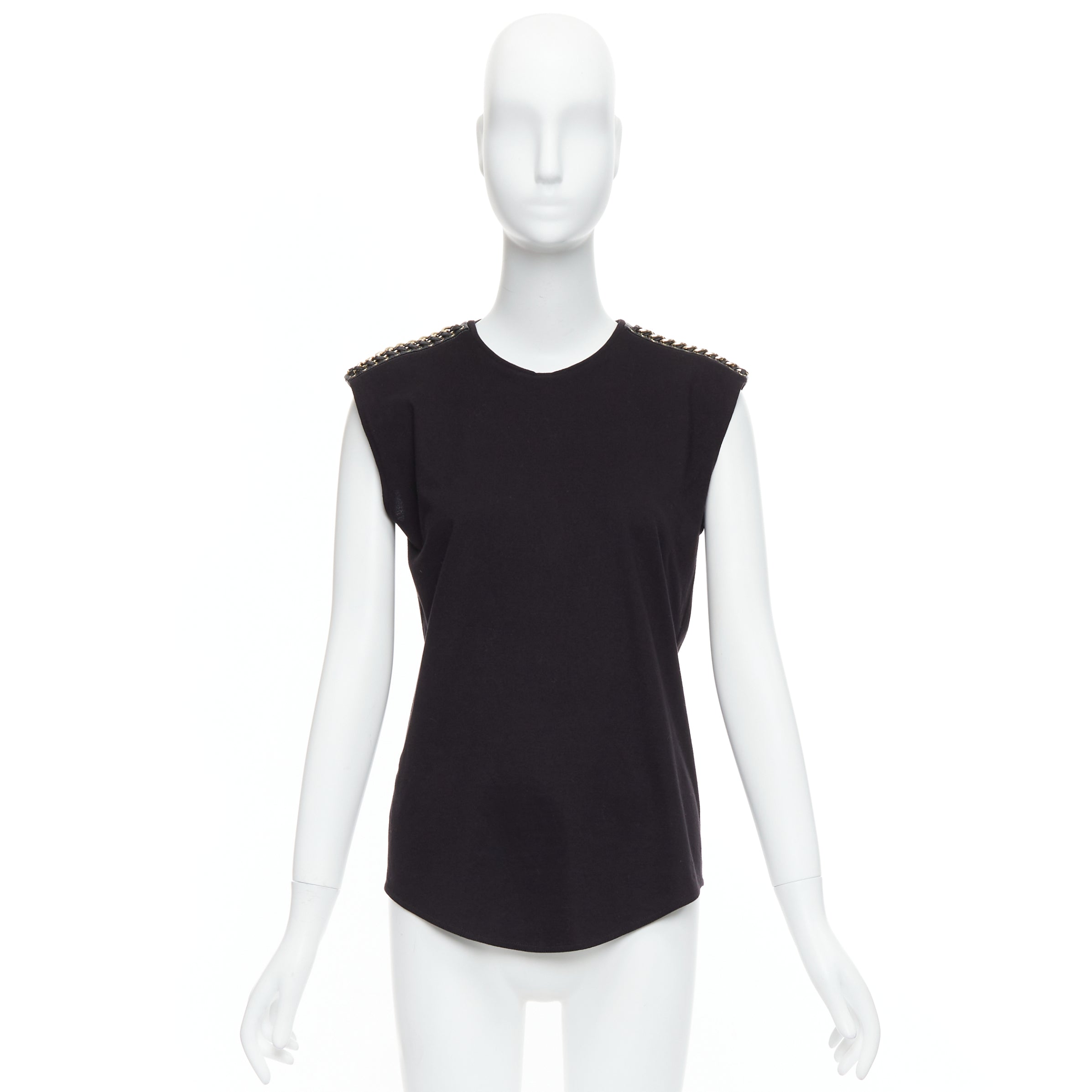 Balmain Chain Leather Tank - Image 11