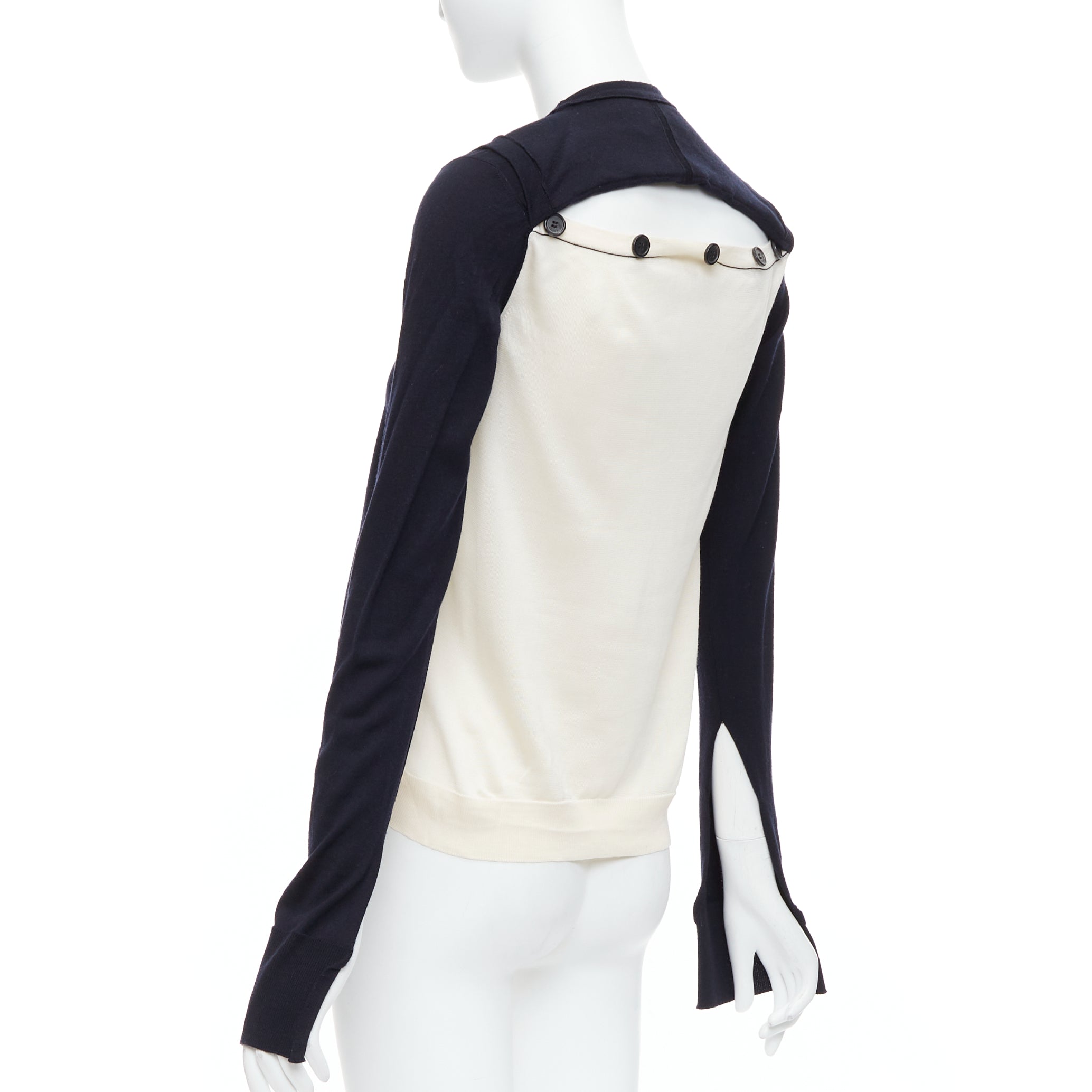 Celine Panelled Button Sweater - Detail 1