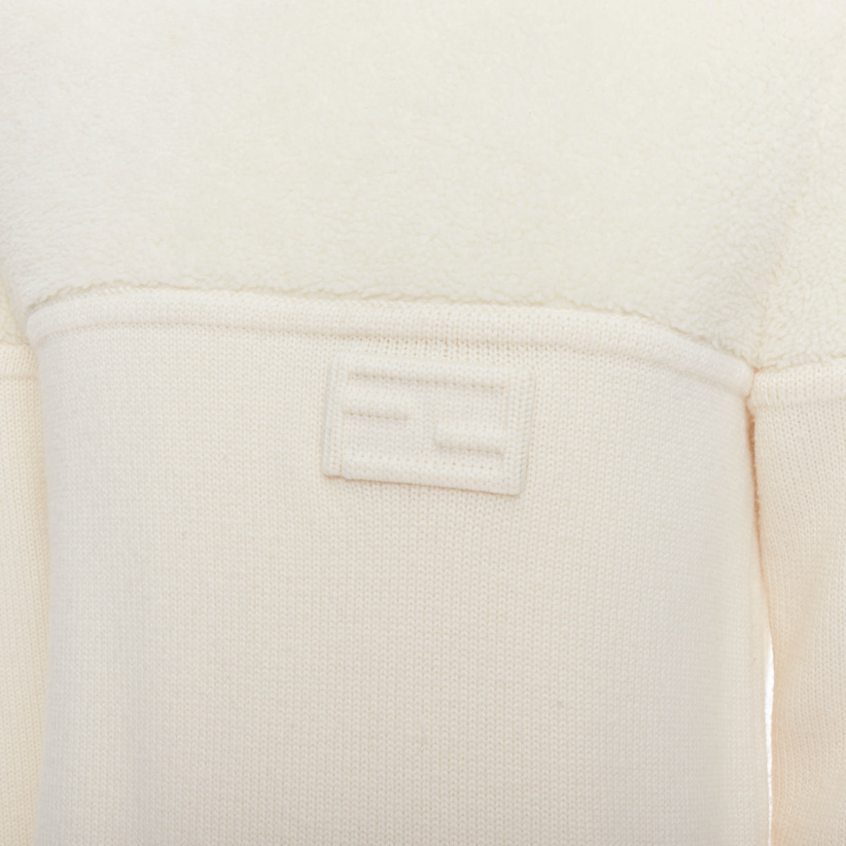 Fendi Panelled Logo Sweater - Back view