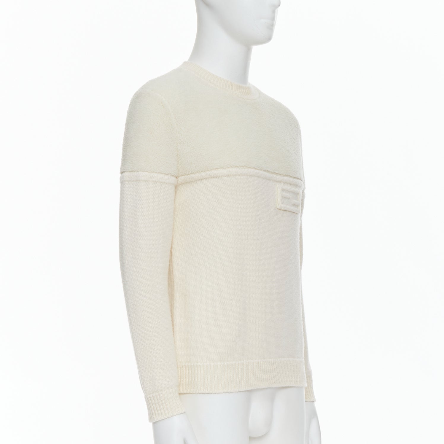 Fendi Panelled Logo Sweater - Image 6