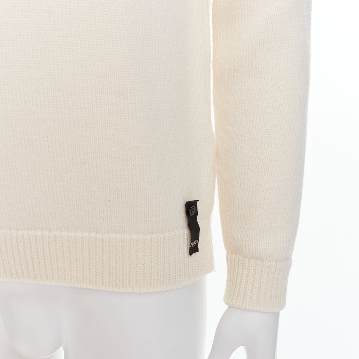 Fendi Panelled Logo Sweater - Detail 2