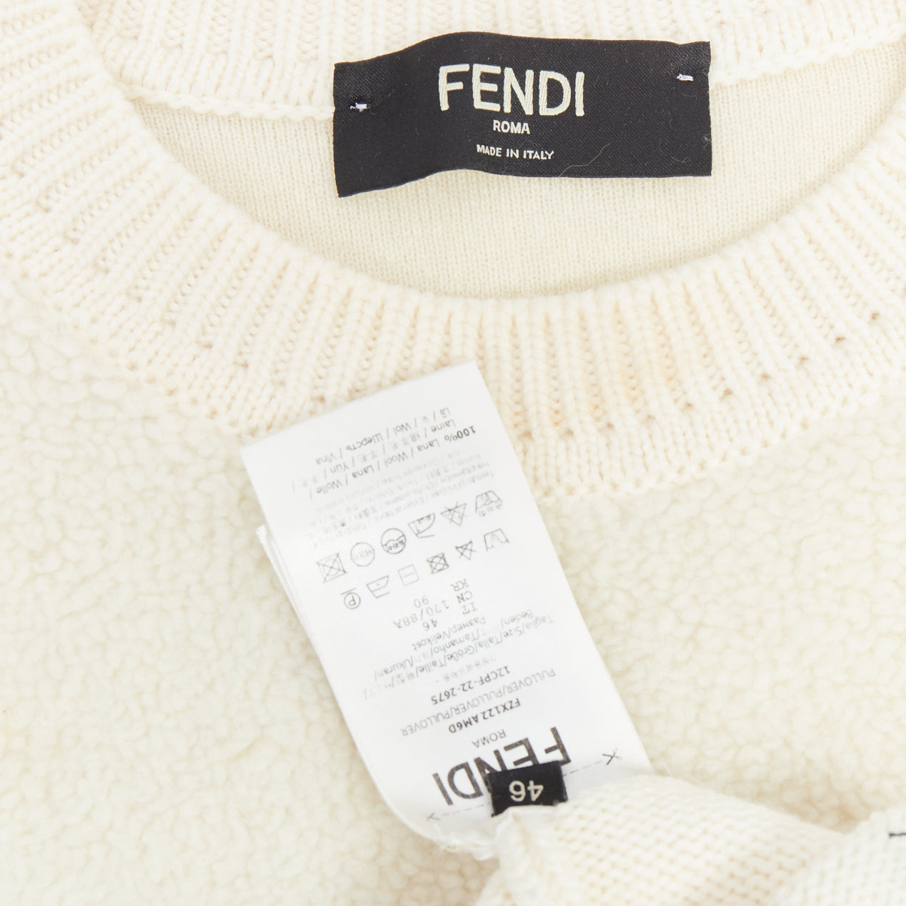 Fendi Panelled Logo Sweater - Image 10