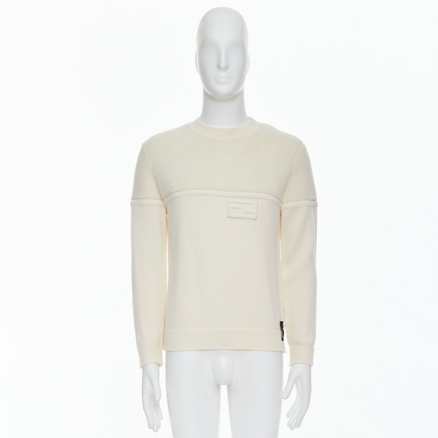 Fendi Panelled Logo Sweater - Image 11