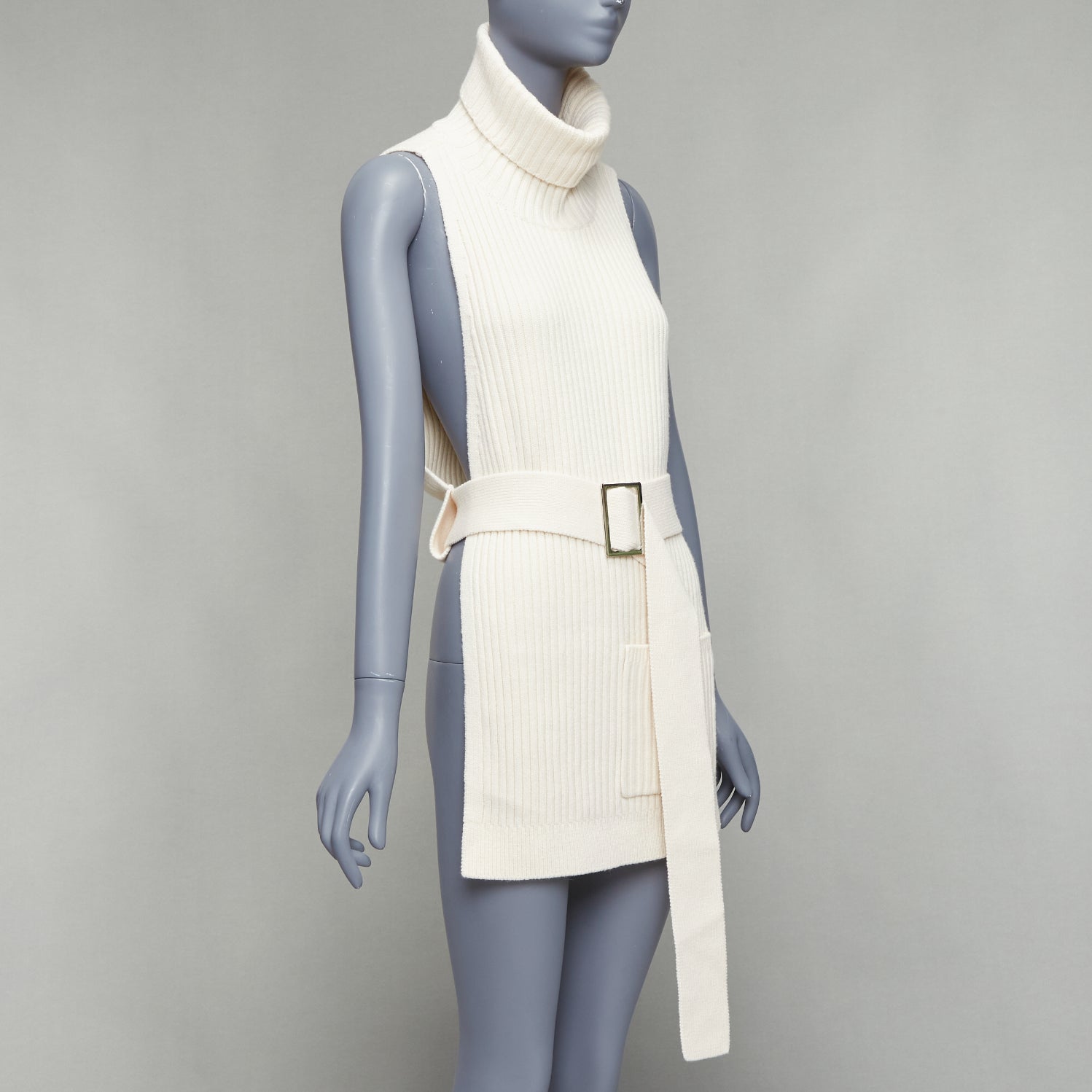 Tibi Ribbed Funnel Vest - Image 6