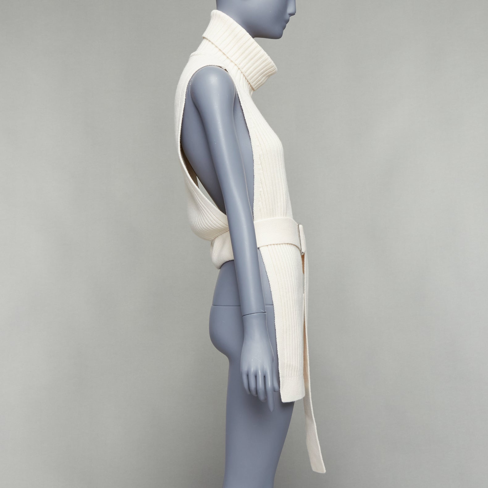 Tibi Ribbed Funnel Vest - 4