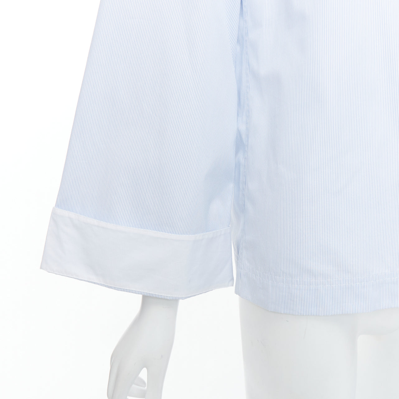 Celine Pinstripe Cuff Shirt - Back view