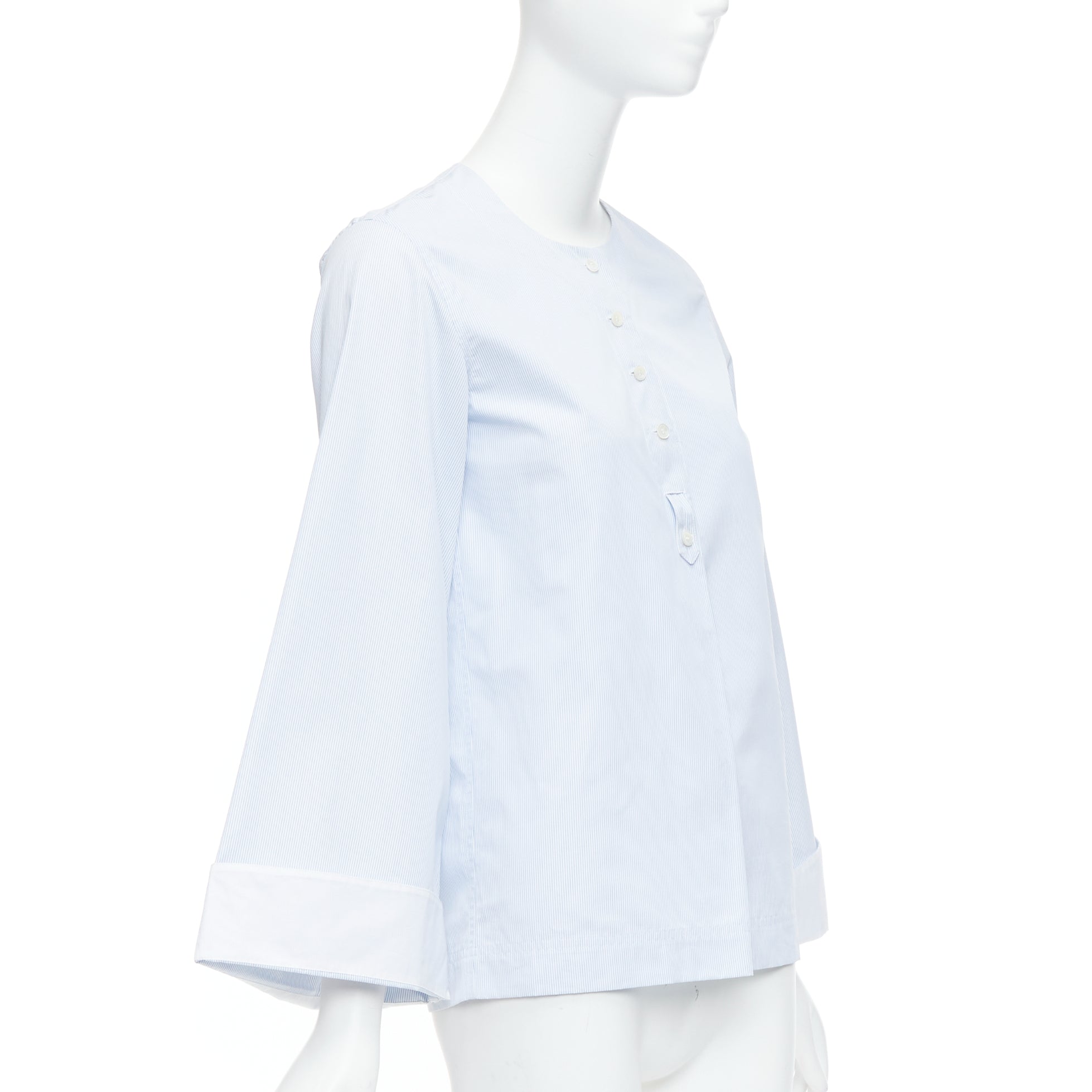 Celine Pinstripe Cuff Shirt - Image 6