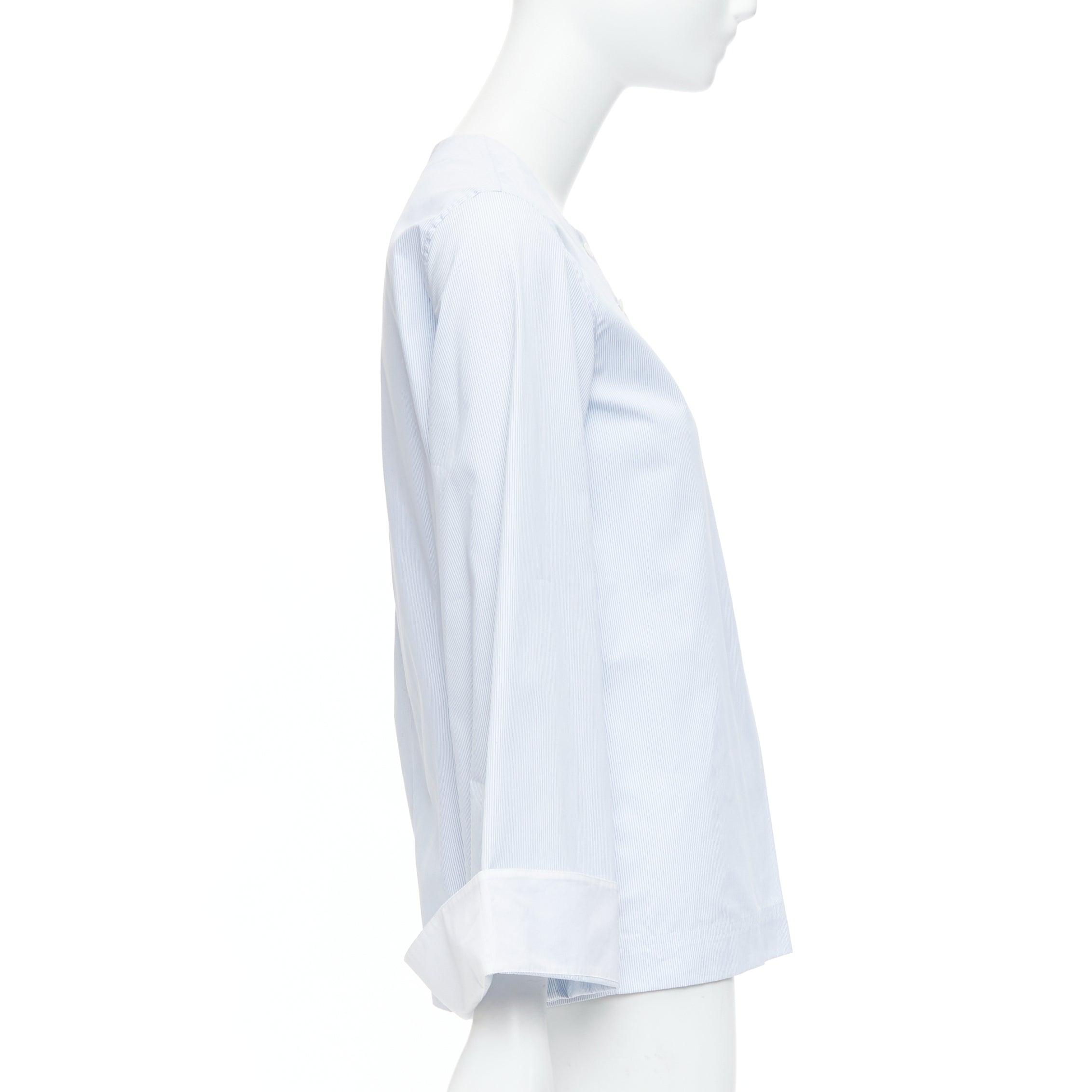 Celine Pinstripe Cuff Shirt - 4