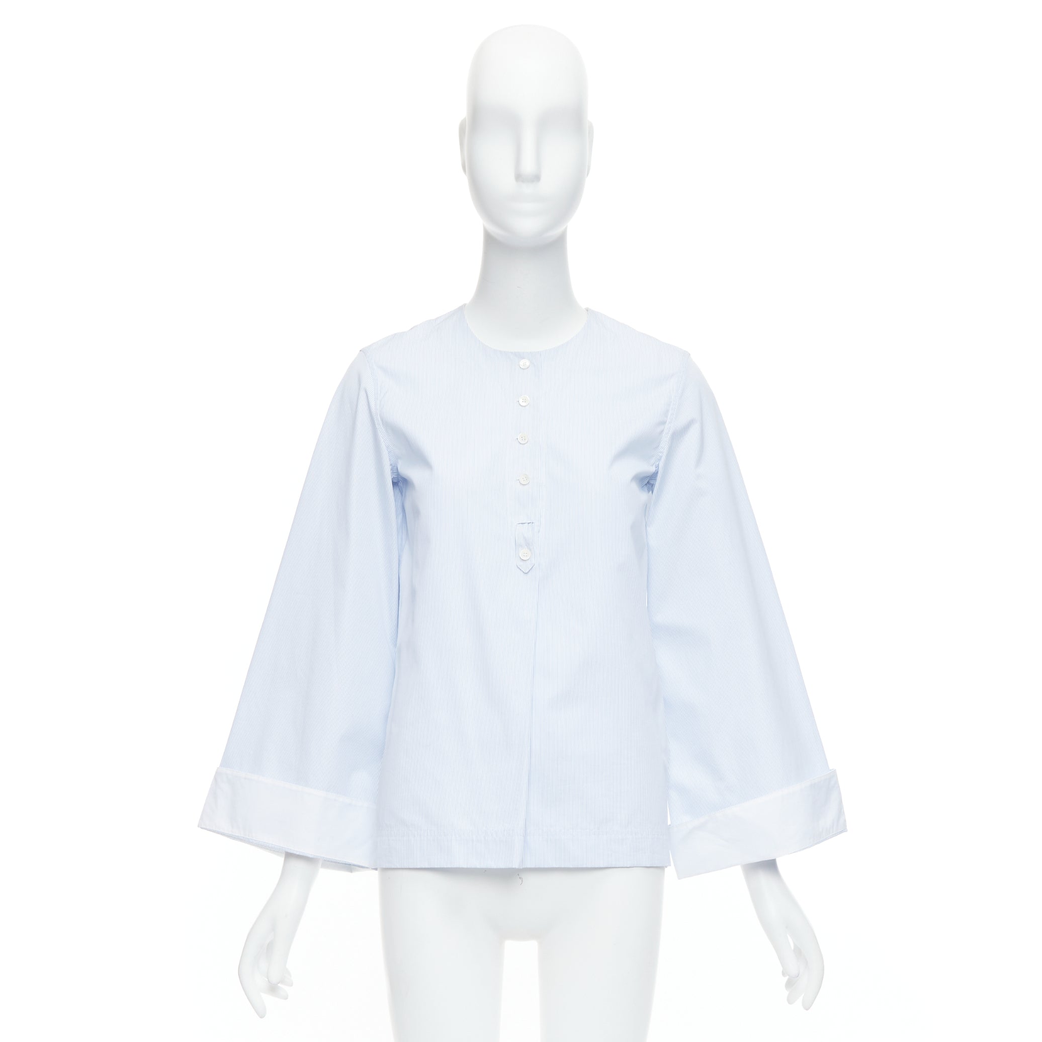 Celine Pinstripe Cuff Shirt - Image 11