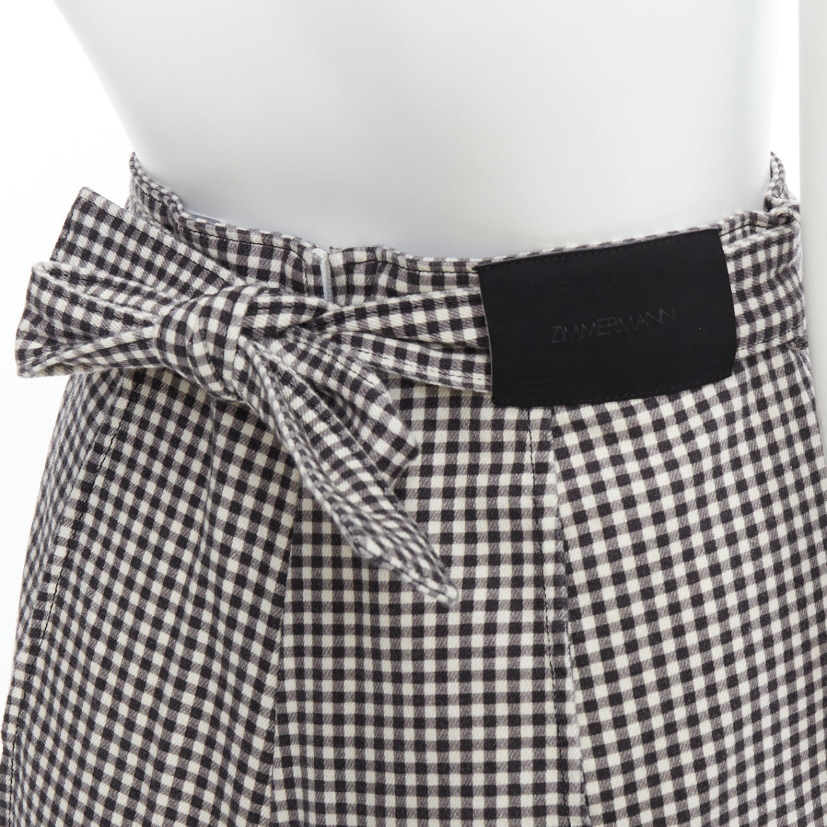Zimmermann Gingham Print Shorts - Back view