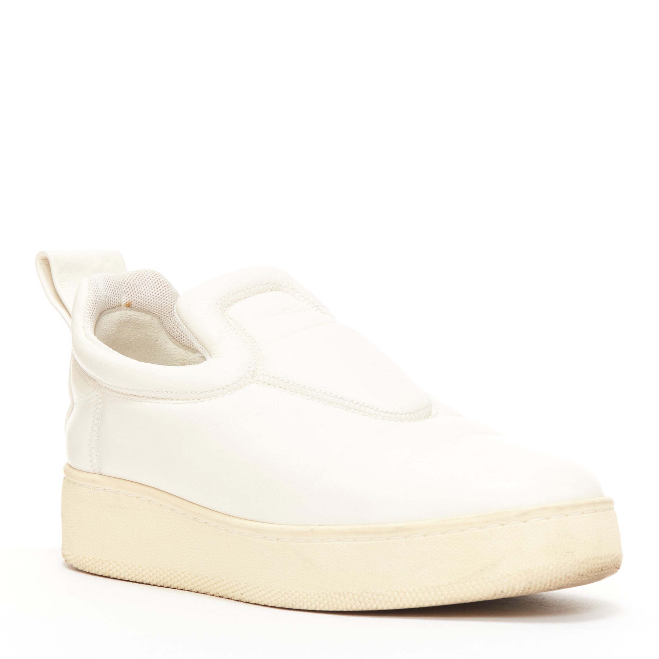 Celine Cream Platform Shoes - Back view