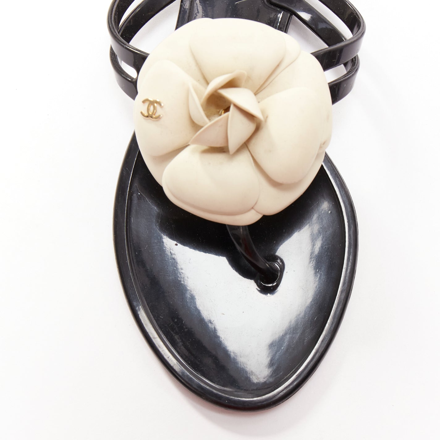 Chanel Camellia Thong Slippers - Detail 1