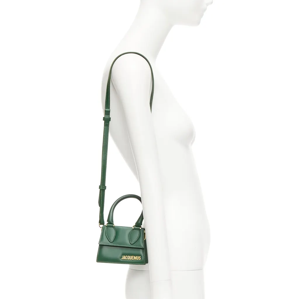 Jacquemus Le Chiquito Green Leather Good - Back View