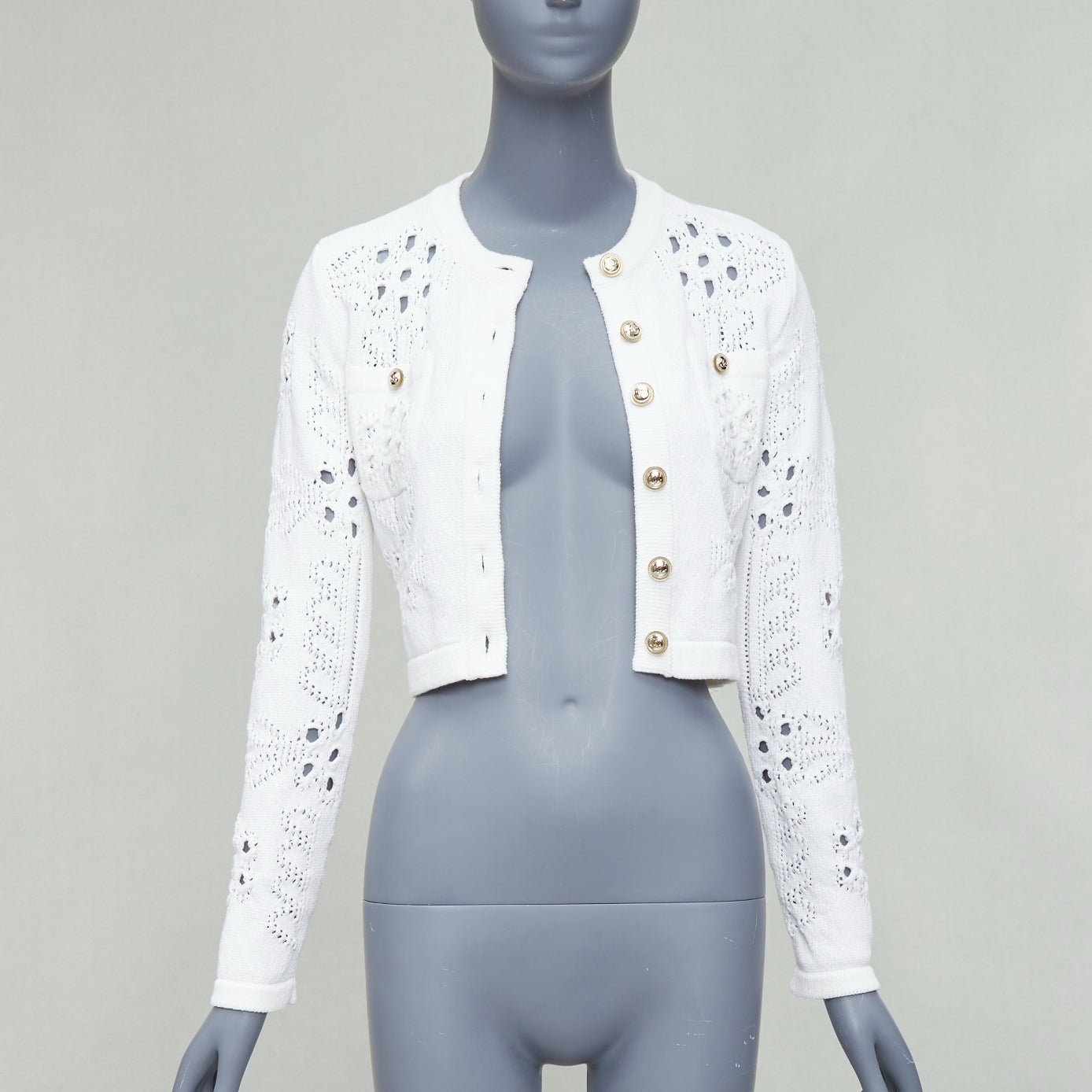 Chanel Crochet Knit Cardigan - Image 6