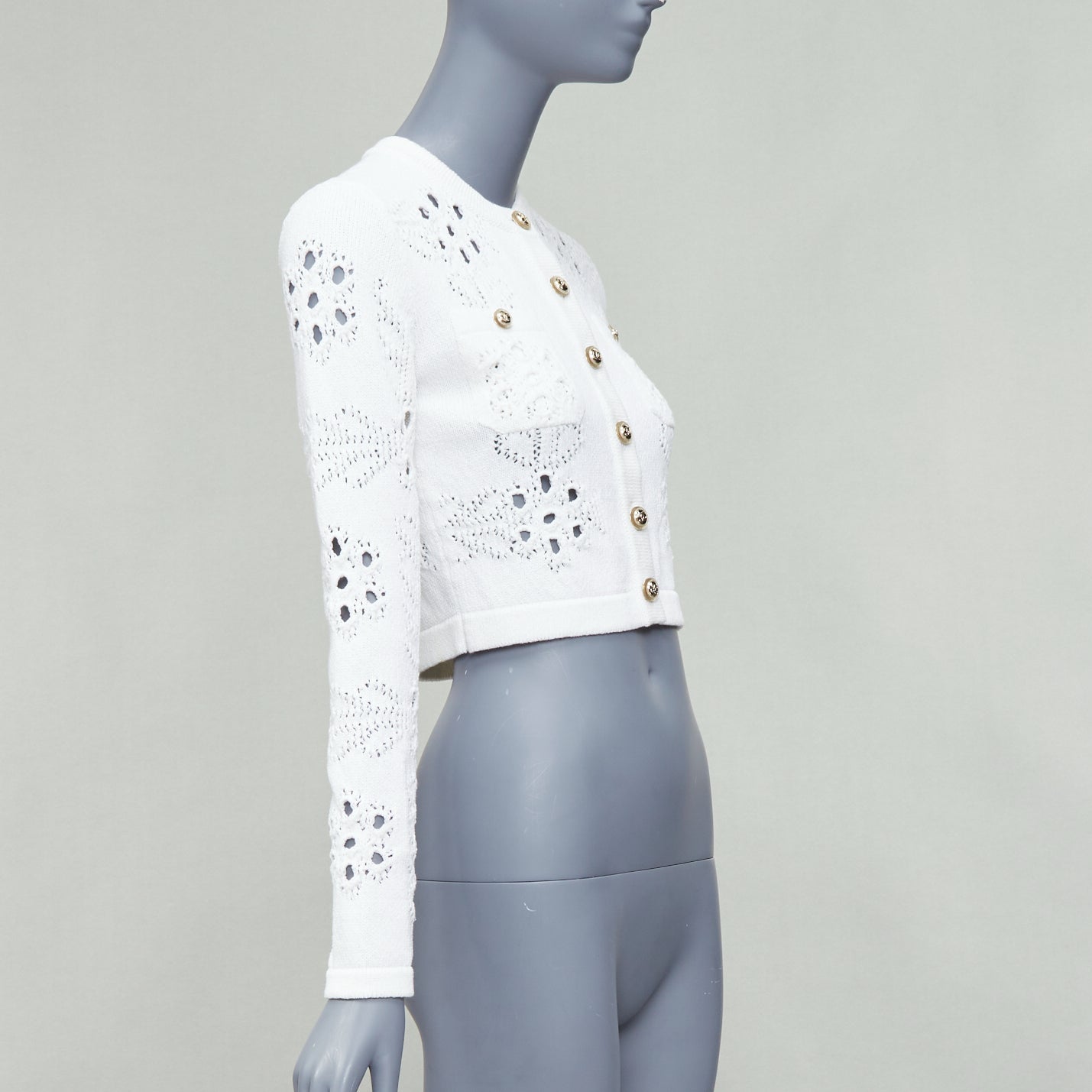 Chanel Crochet Knit Cardigan - 4