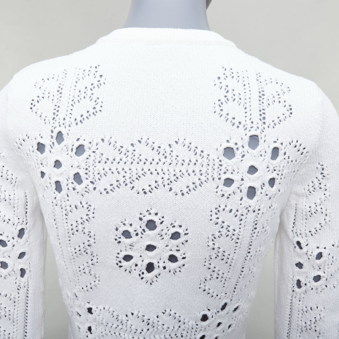 Chanel Crochet Knit Cardigan - Image 10