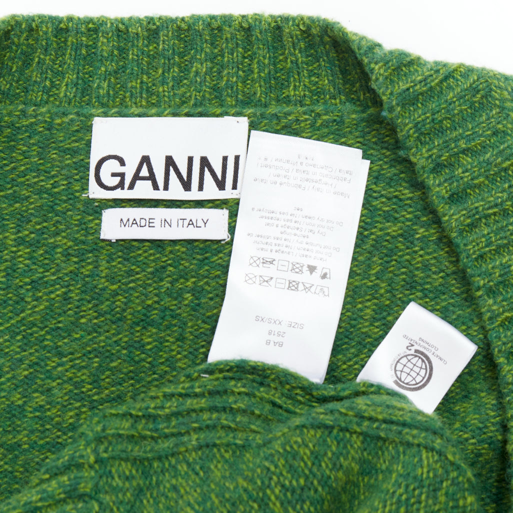 Ganni Vneck Cropped Sweater - Image 10