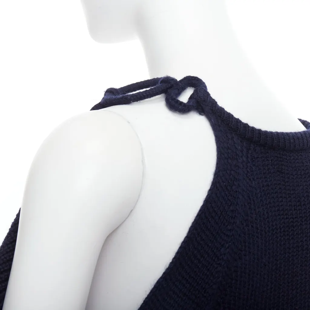 Monse Embellished Cutout Sweater Green Wool Never worn - Back View