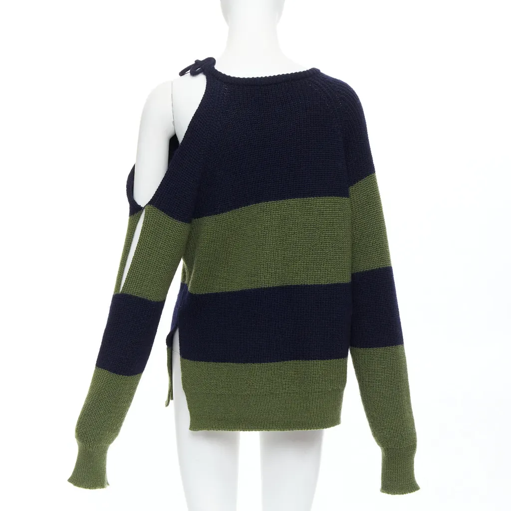Monse Embellished Cutout Sweater Green Wool Never worn - Box View