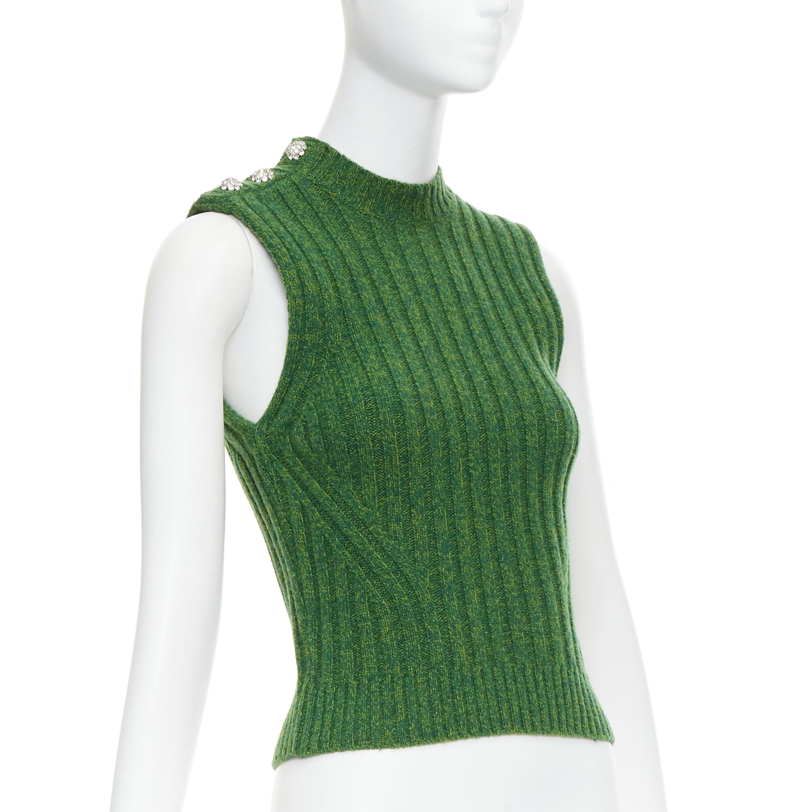 Ganni Crystal Button Vest - Image 6