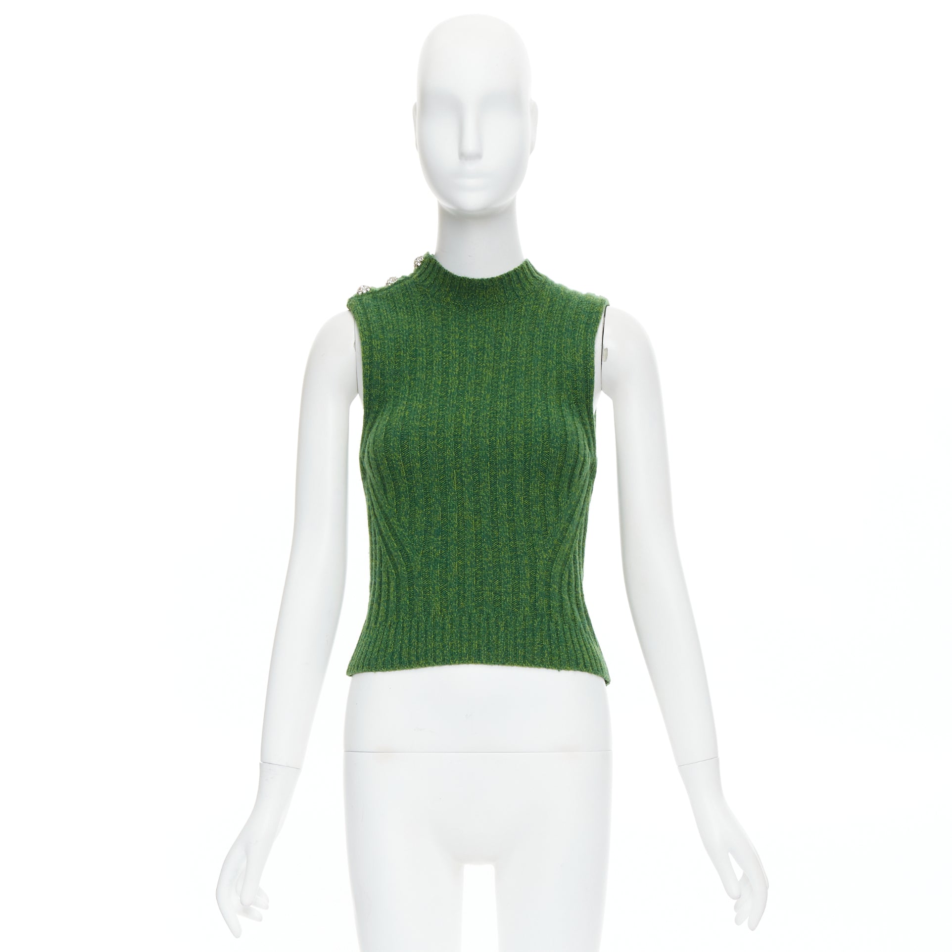 Ganni Crystal Button Vest - Image 11