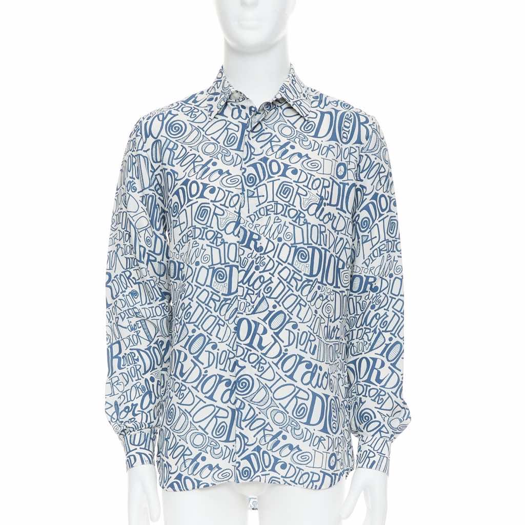 Dior Graffiti Print Shirt