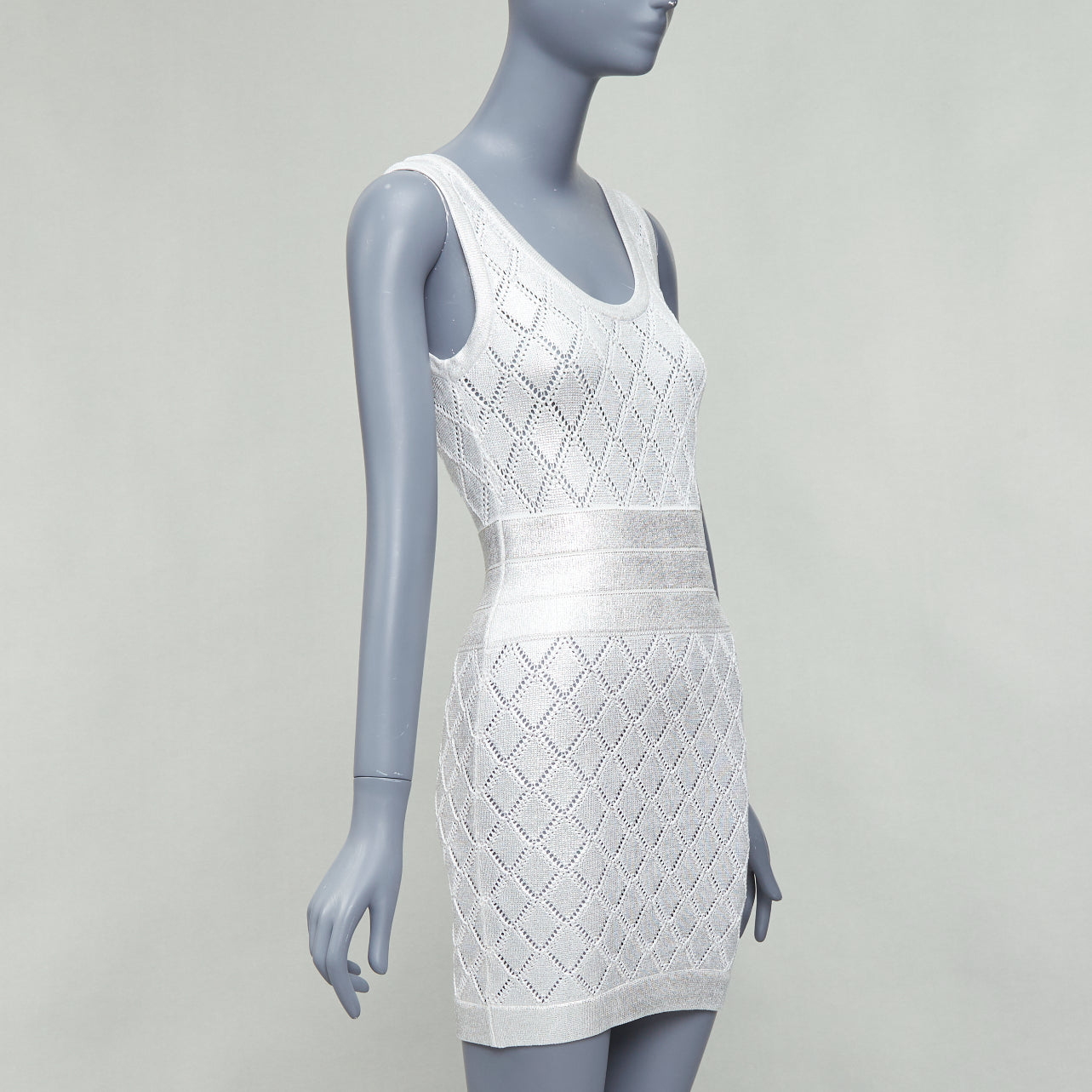 Balmain Argyle Knit Dress - Image 6